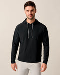 Johnnie-O Hoppin Performance Drawstring Hoodie, Black