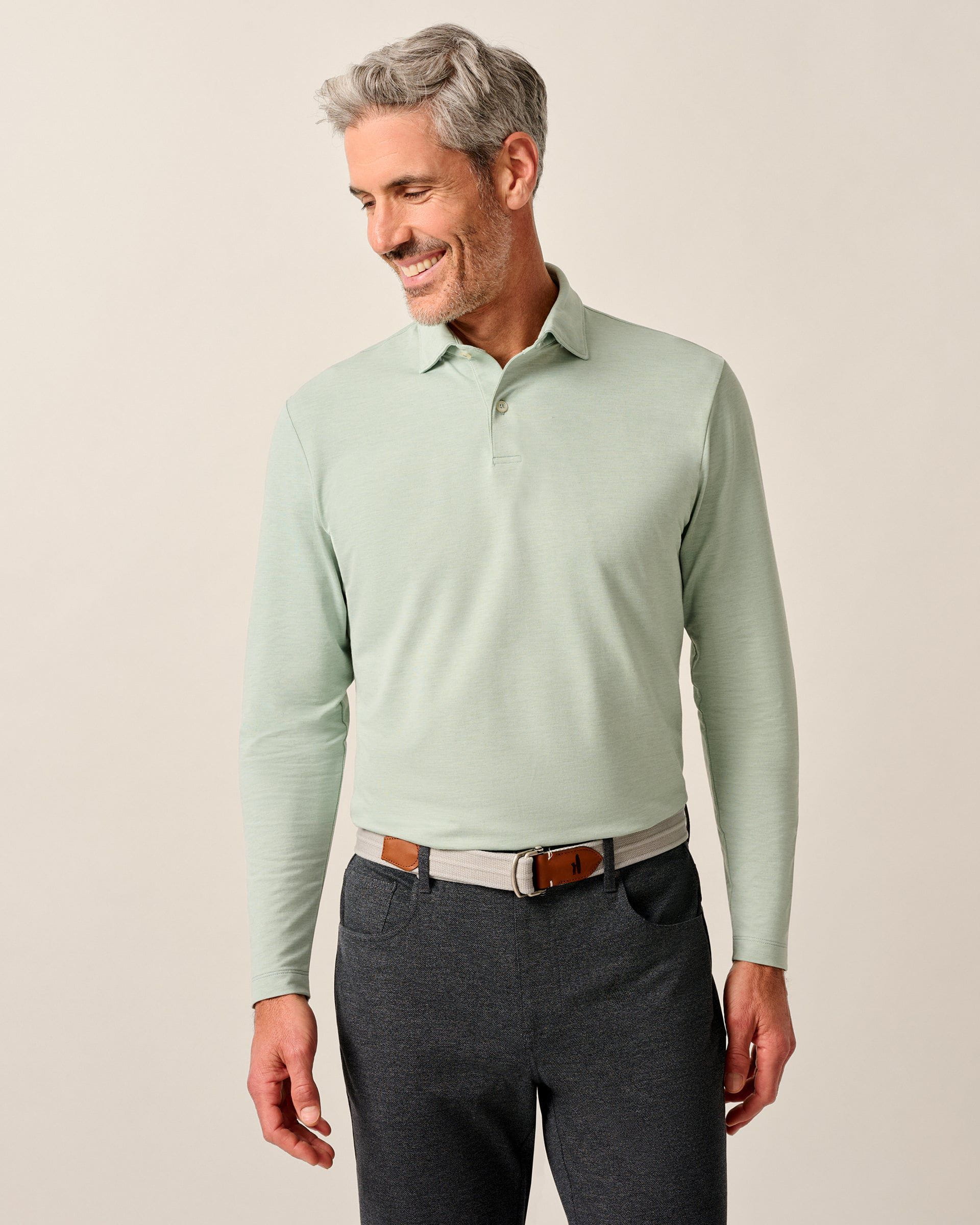 Johnnie-O Top Shelf Long Sleeve Polo - Idris