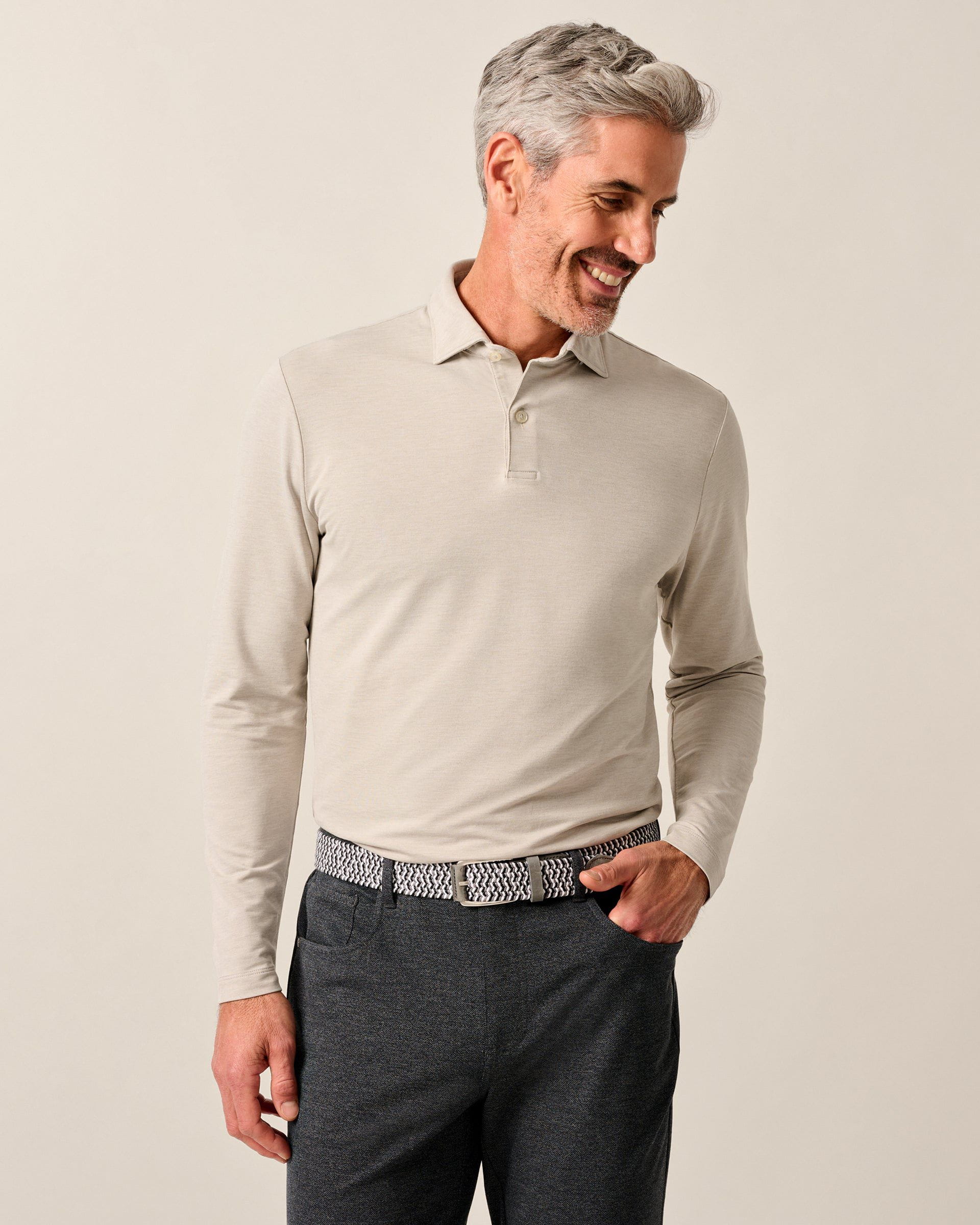 Johnnie-O Top Shelf Long Sleeve Polo - Idris