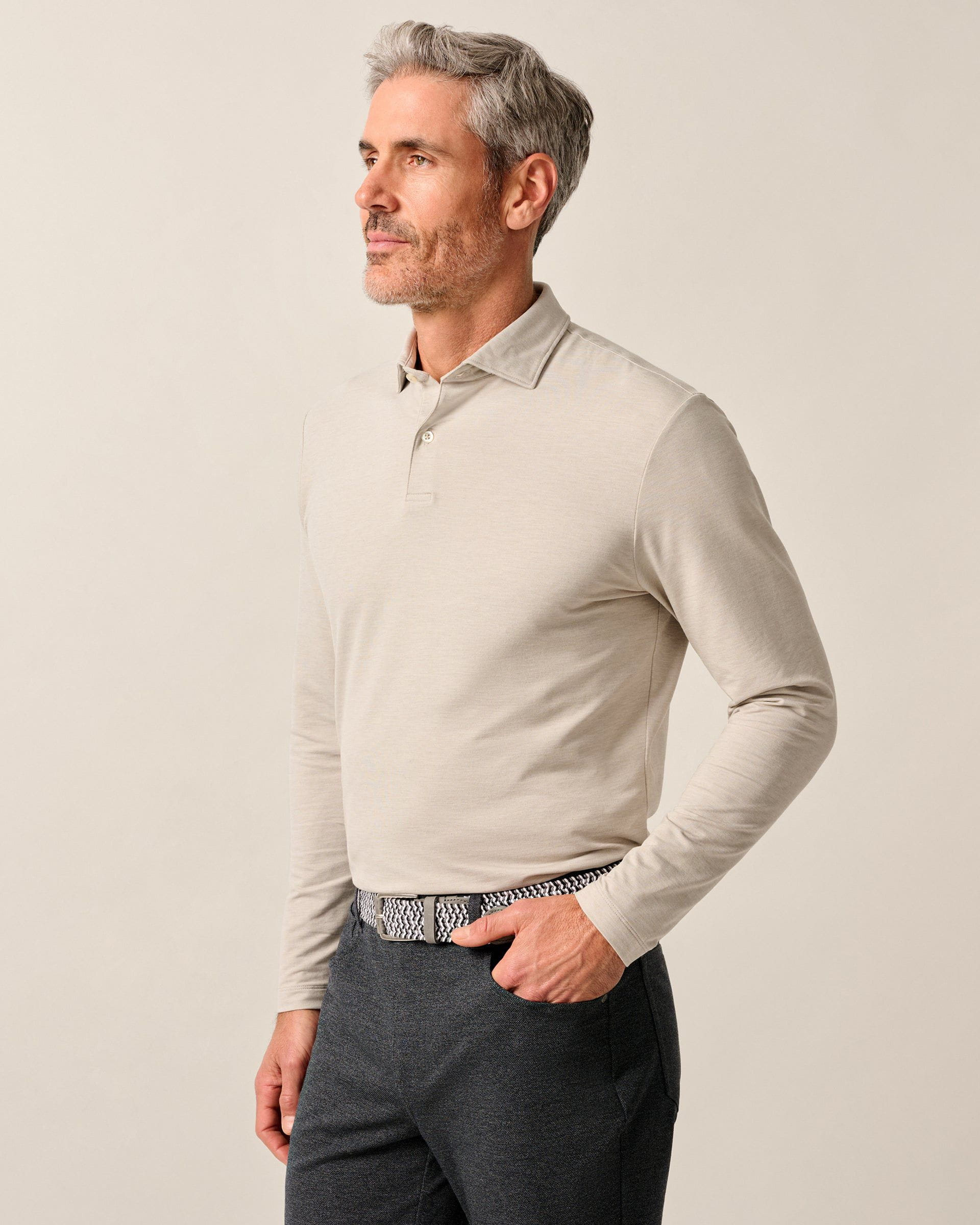 Johnnie-O Top Shelf Long Sleeve Polo - Idris