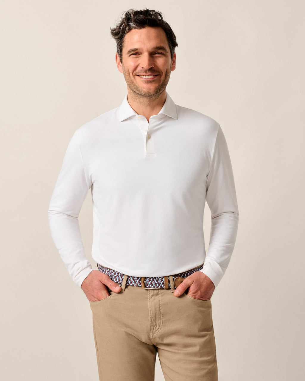 Johnnie-O Top Shelf Long Sleeve Polo - Idris