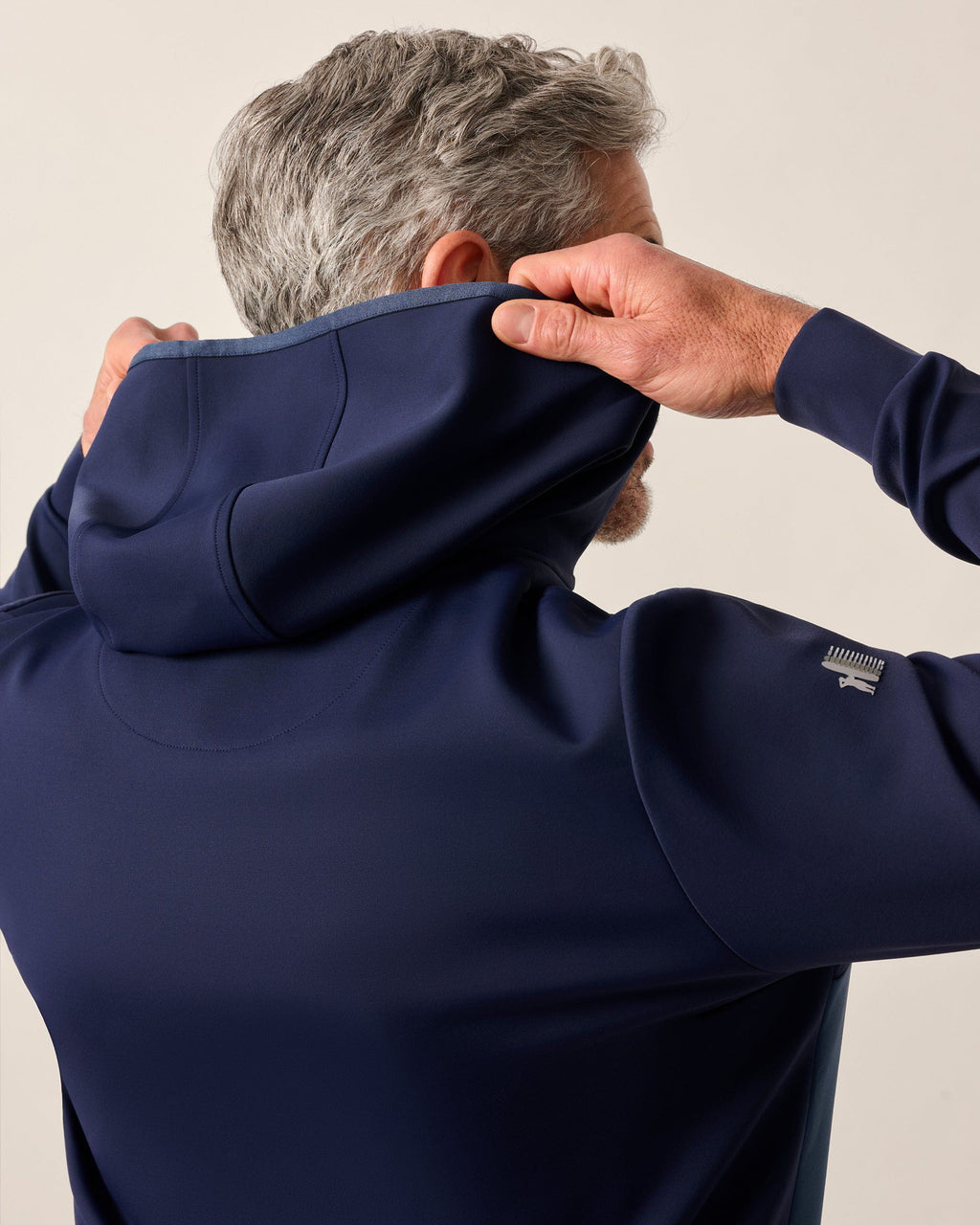Johnnie-O Iversons Performance Hooded 1/4-Zip, Navy