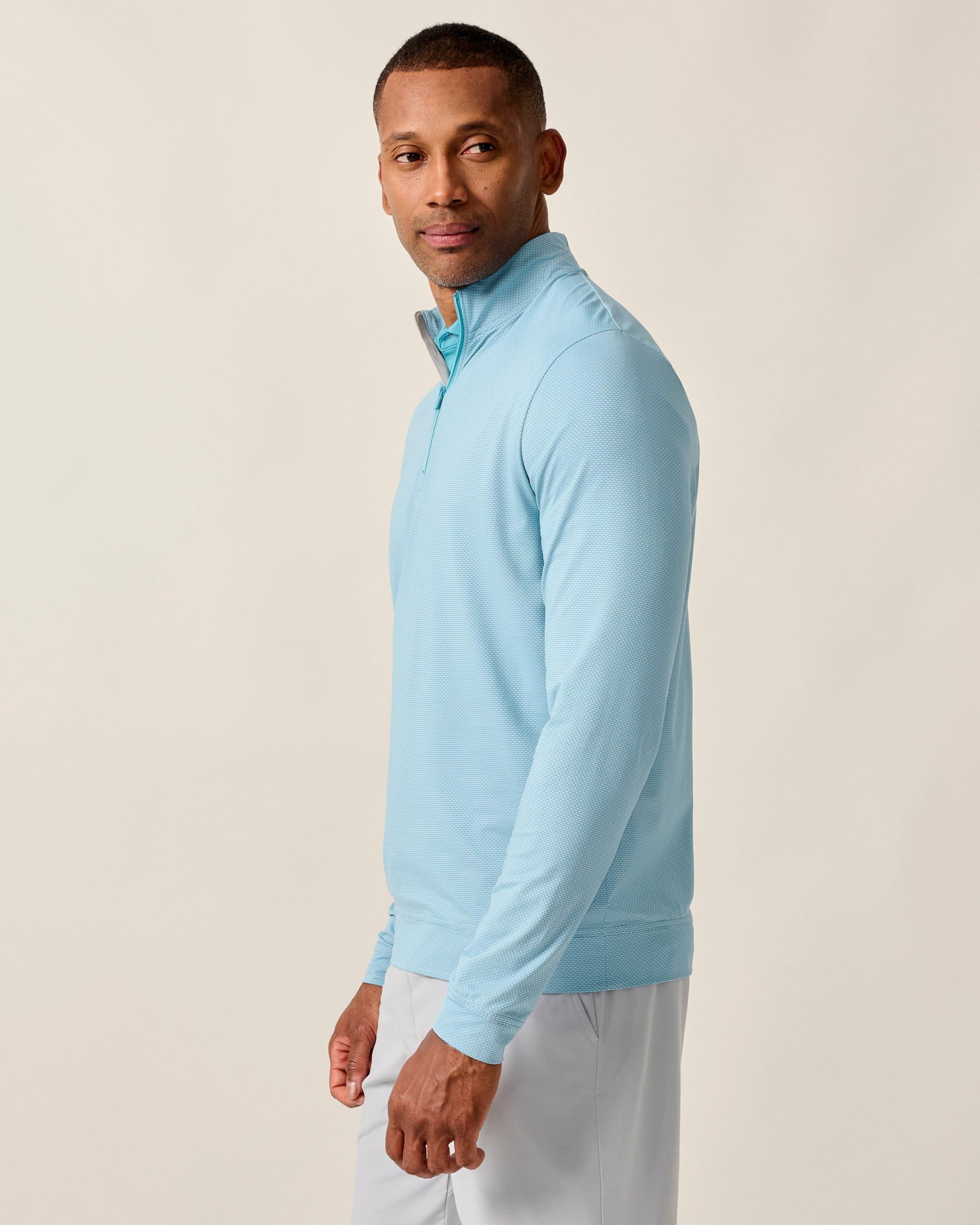 Johnnie-O Jamie Jacquard Stretch 1/4-Zip Pullover