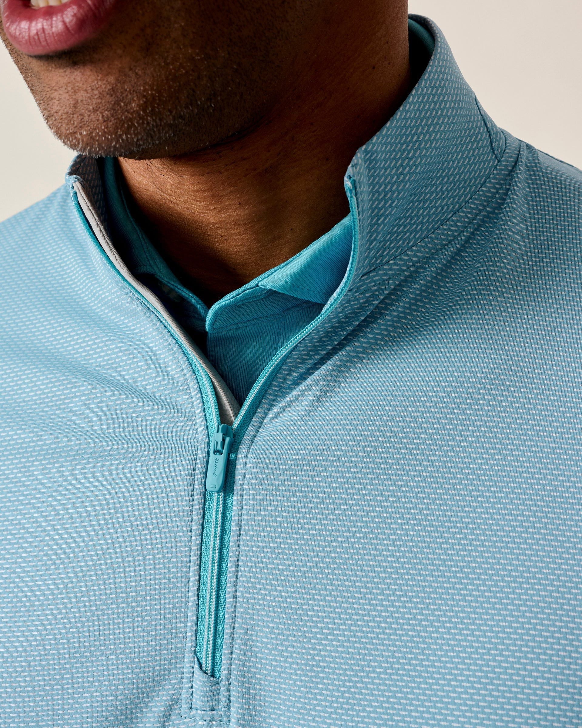 Johnnie-O Jamie Jacquard Stretch 1/4-Zip Pullover