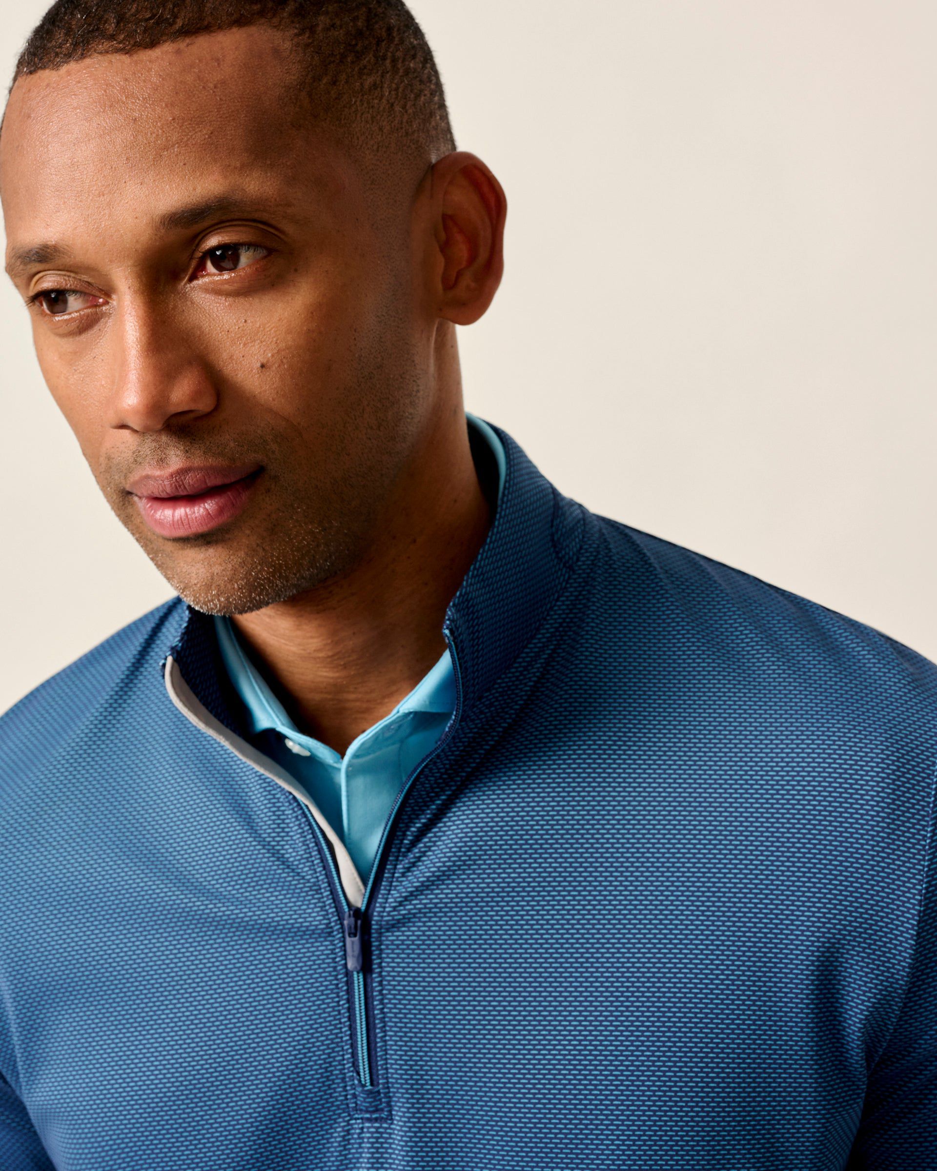 Johnnie-O Jamie Jacquard Stretch 1/4-Zip Pullover