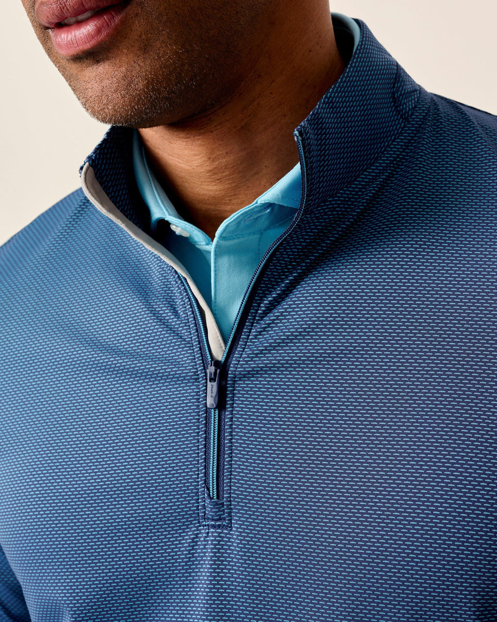Johnnie-O Jamie Jacquard Stretch 1/4-Zip Pullover