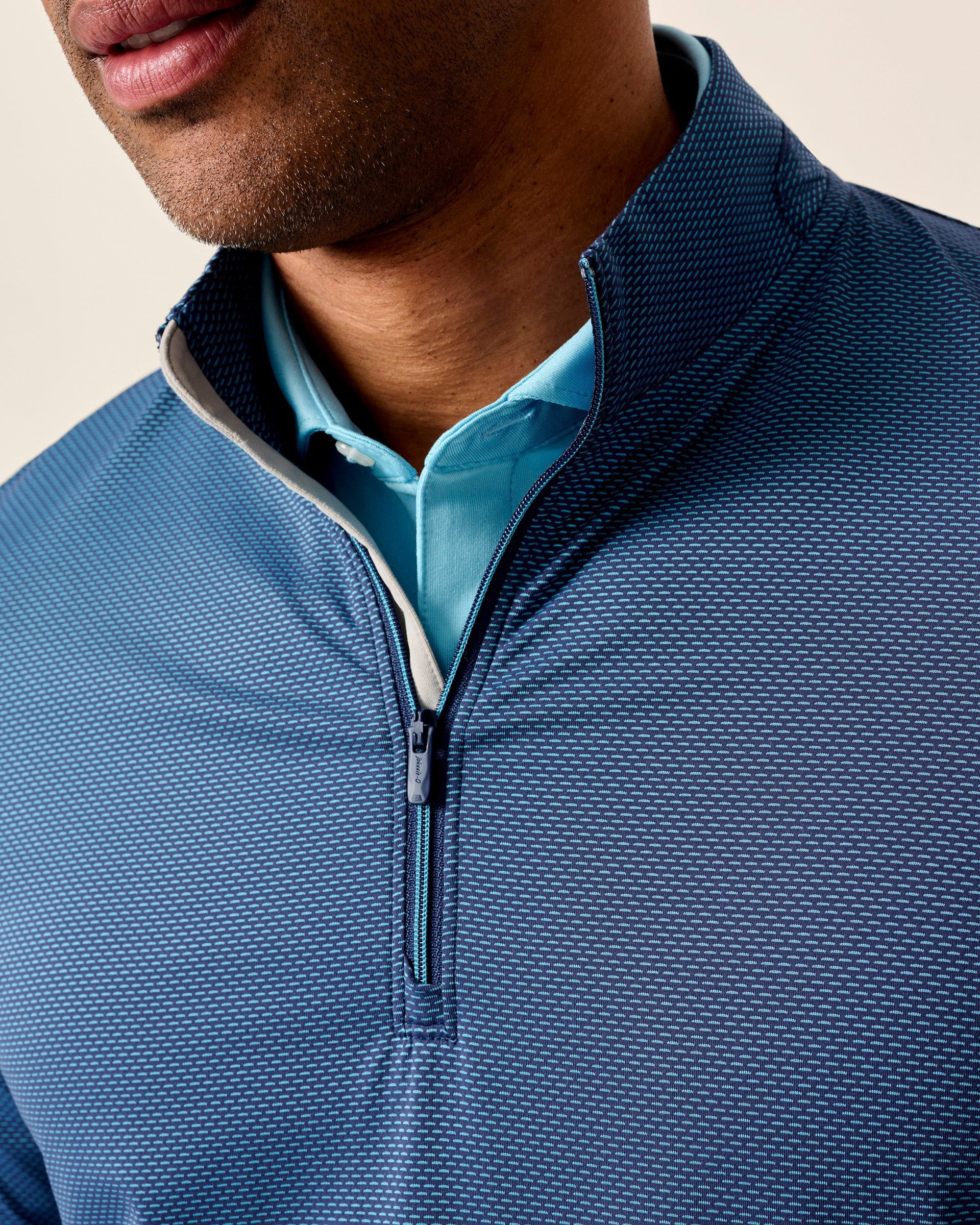Johnnie-O Jamie Jacquard Stretch 1/4-Zip Pullover