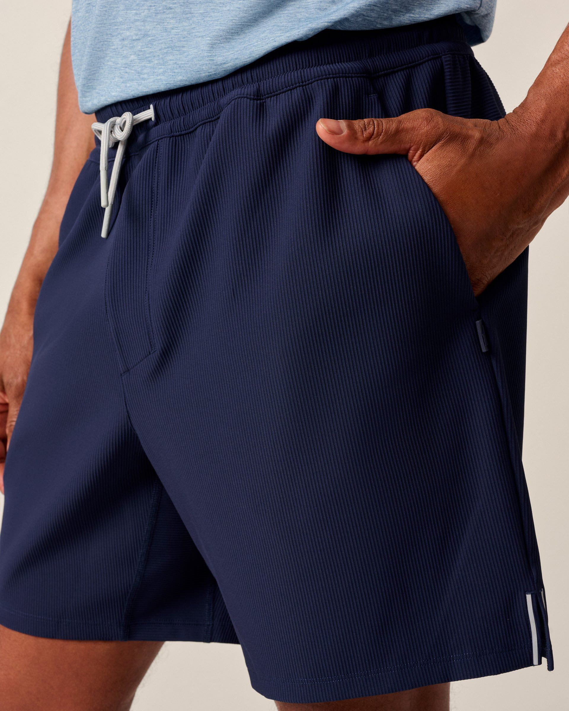 Johnnie-O Jumpin Ribbed Knit Performance Shorts