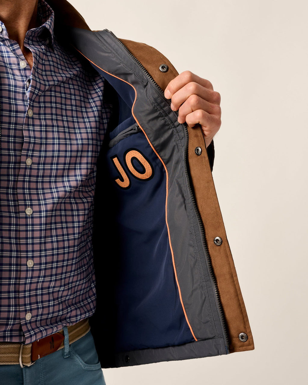 Johnnie-O Juno Quilted Snap Jacket
