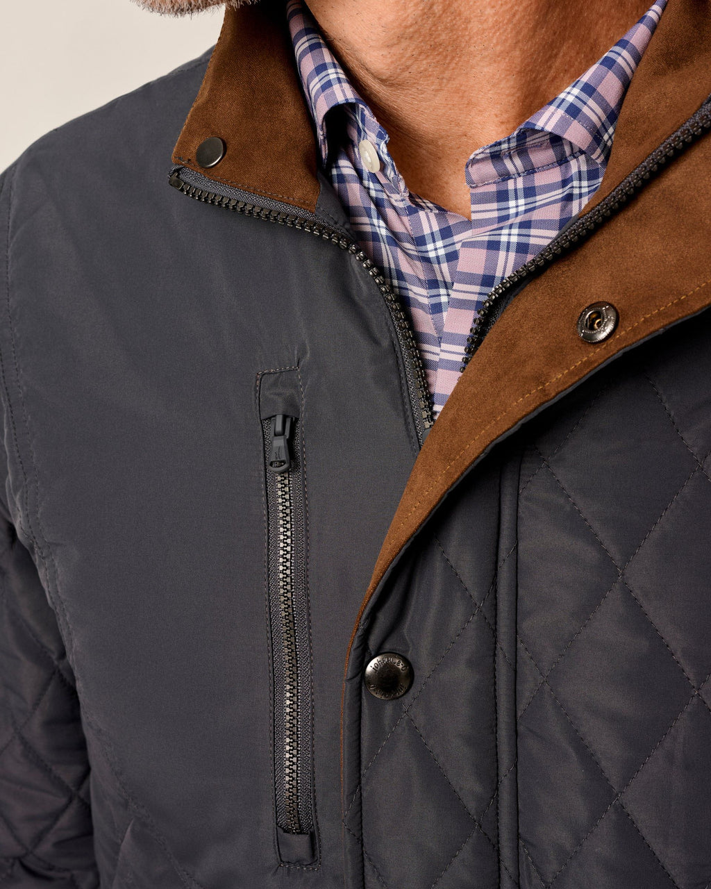 Johnnie-O Juno Quilted Snap Jacket