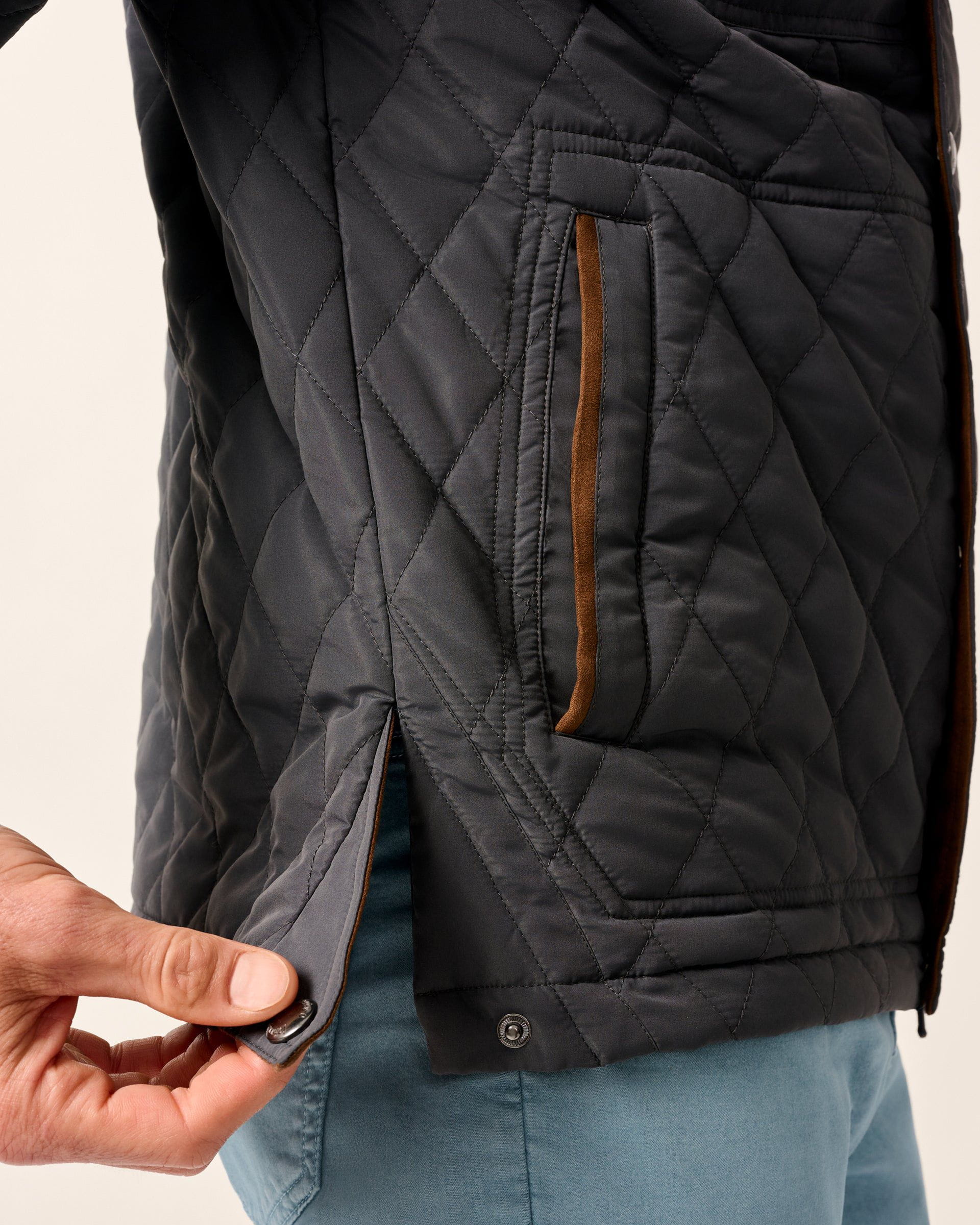 Johnnie-O Juno Quilted Snap Jacket