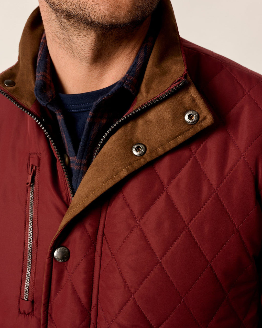 Johnnie-O Juno Quilted Snap Jacket