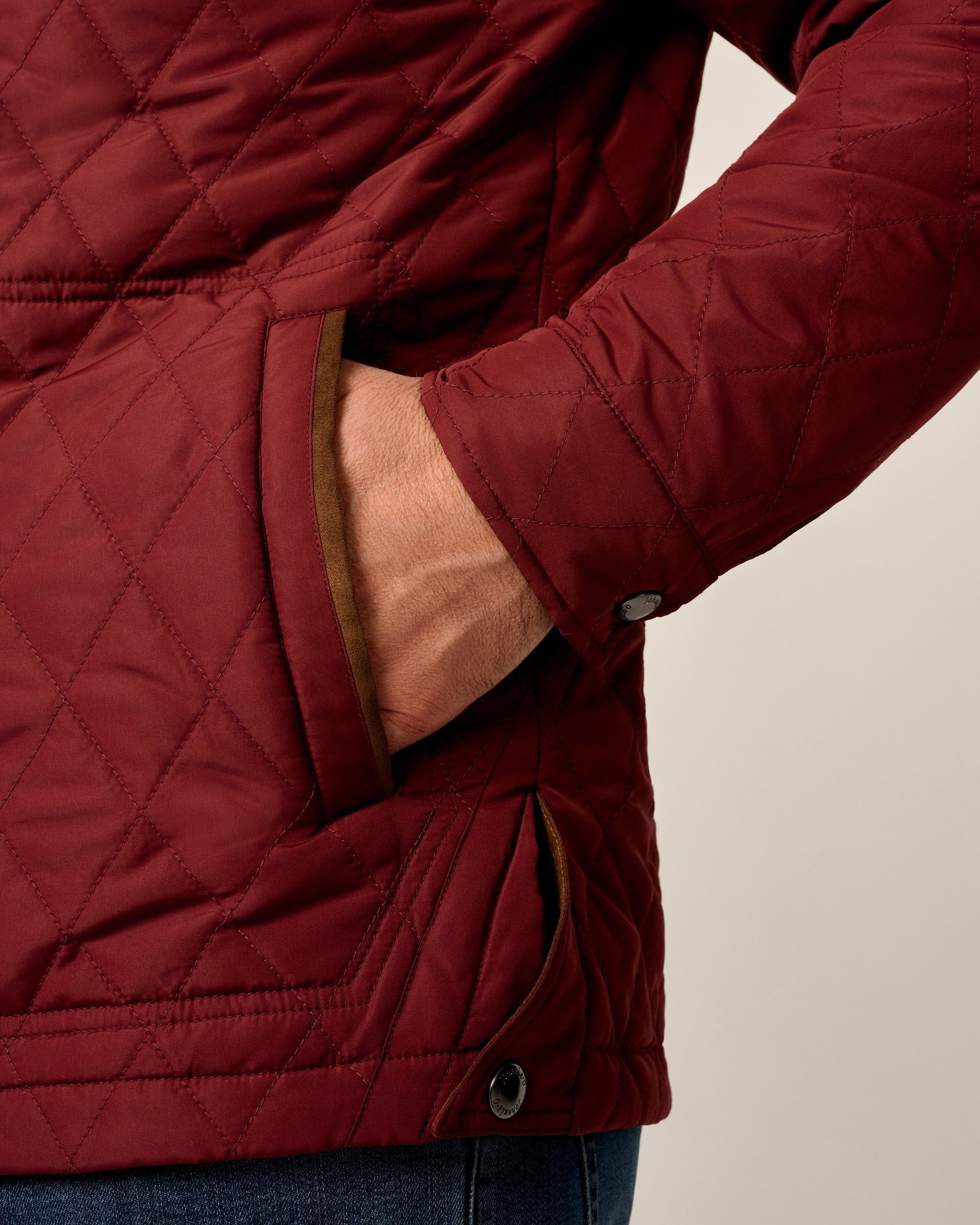 Johnnie-O Juno Quilted Snap Jacket