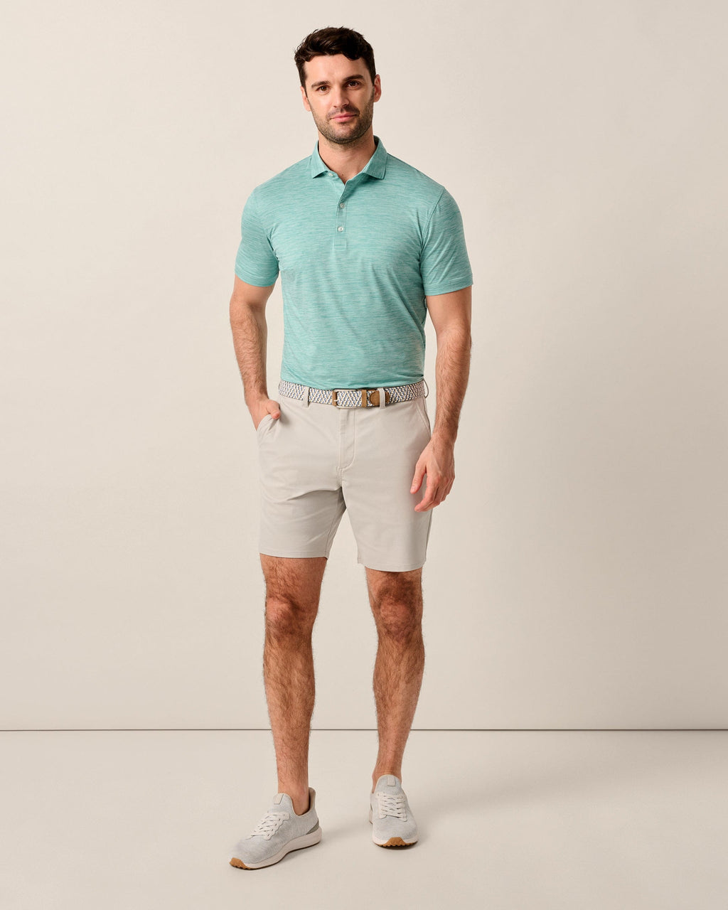 Johnnie-O Jupiters Stretch Cotton Performance Shorts, Seal