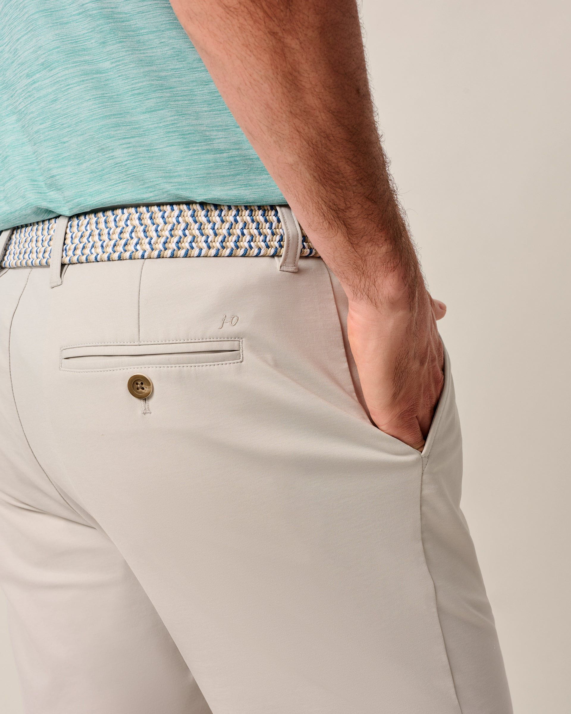 Johnnie-O Jupiters Stretch Cotton Performance Shorts, Seal