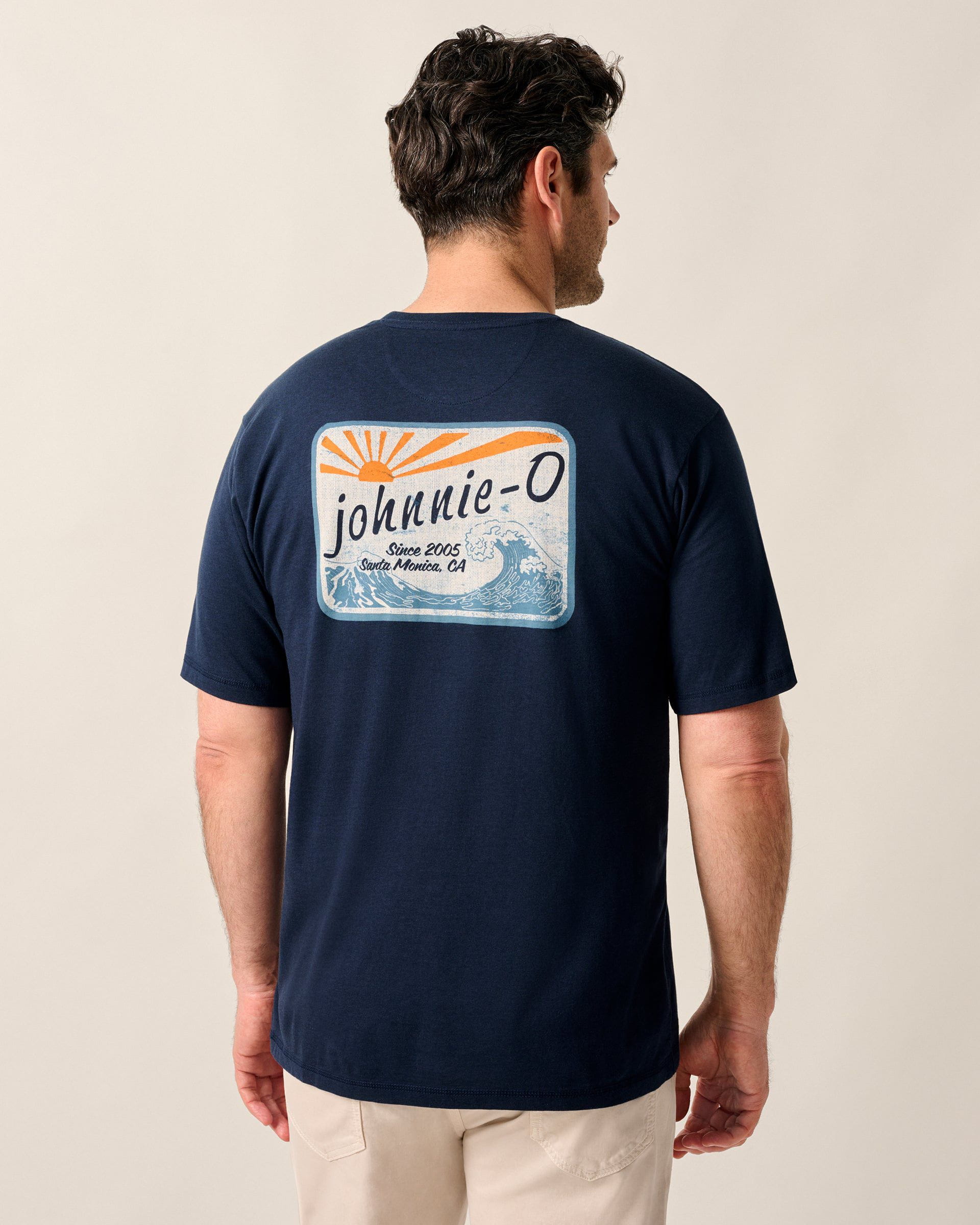 Johnnie-O Kahuna Pocket T-Shirt, Navy