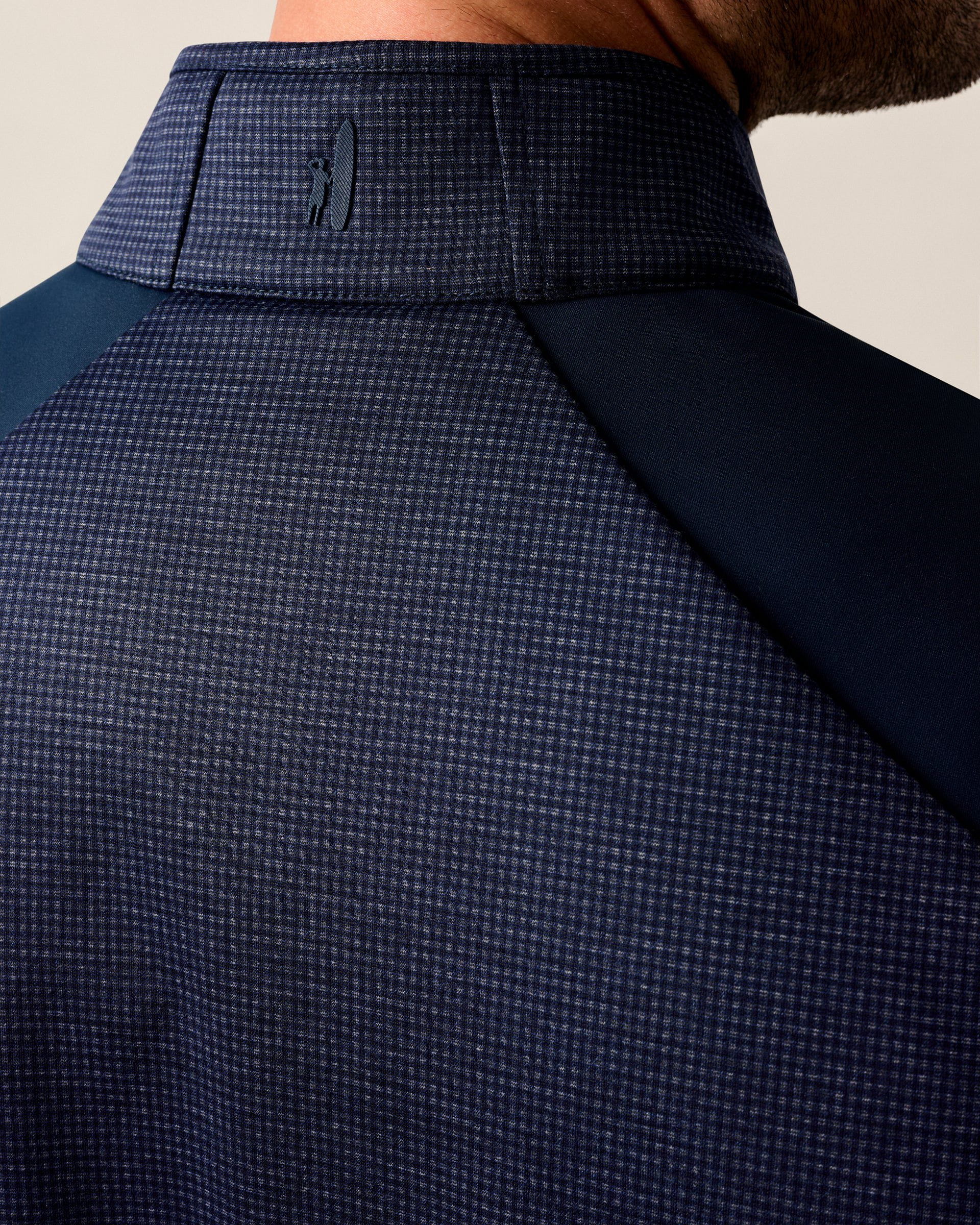 Johnnie-O Lomond Printed Knit Vest with PrimaLoft®, Navy