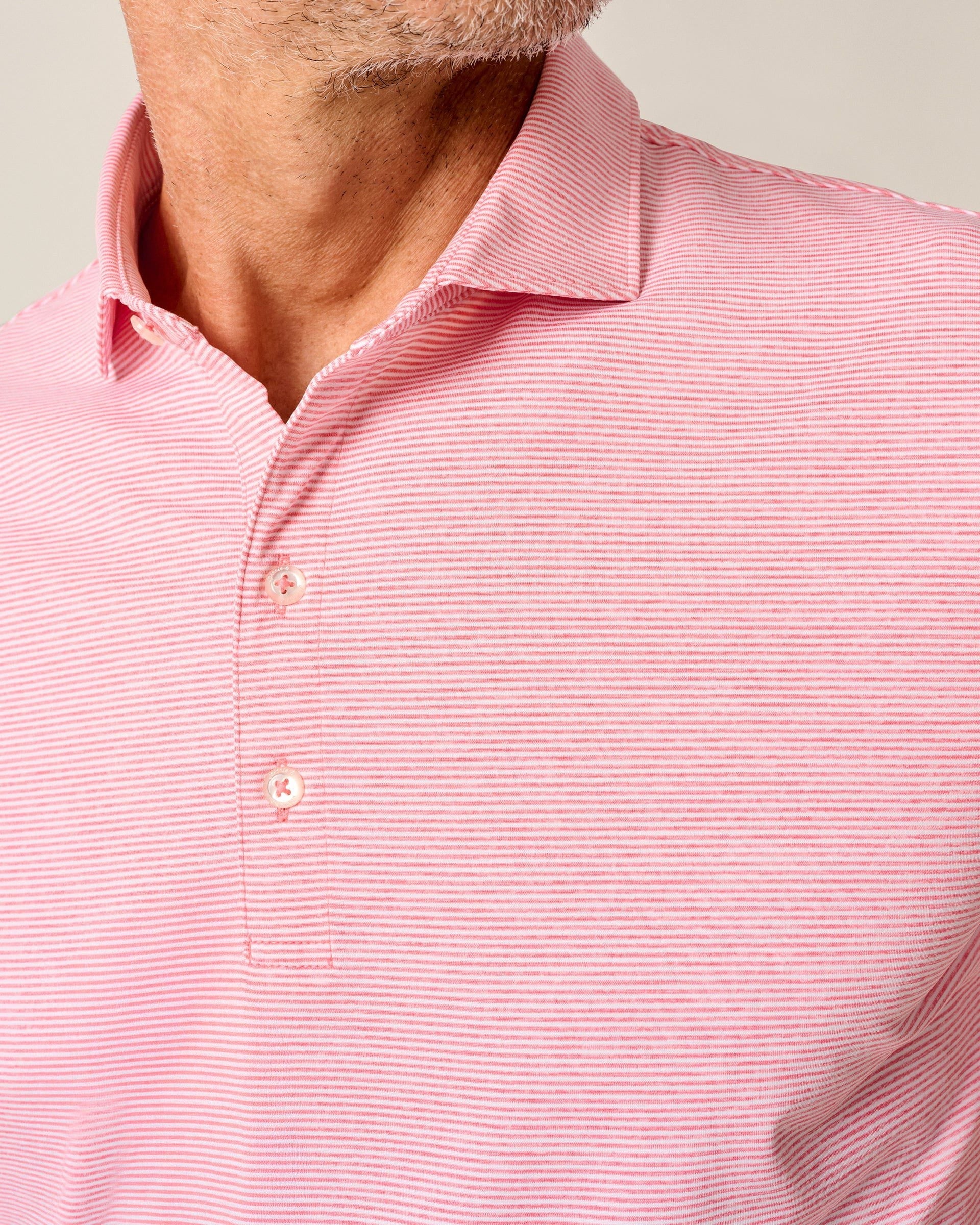 Johnnie-O Performance Jersey Polo - Lyndonn Stripe