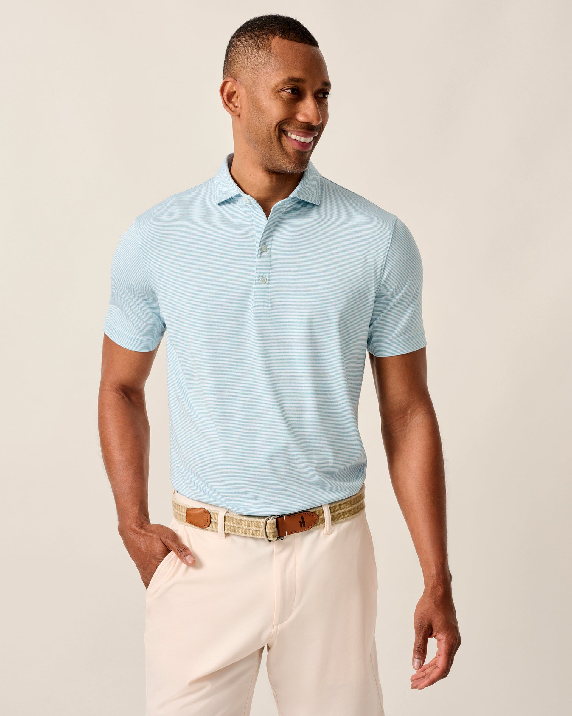 Johnnie-O Performance Jersey Polo - Lyndonn Stripe