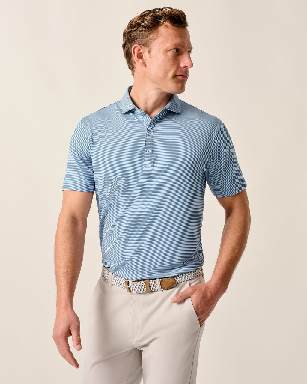 Johnnie-O Performance Jersey Polo - Lyndonn Stripe