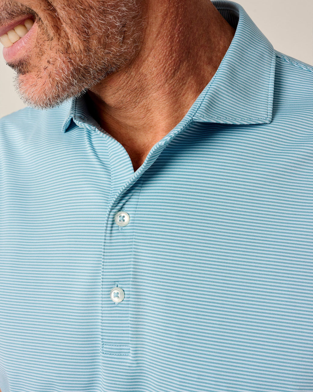 Johnnie-O Performance Jersey Polo - Lyndonn Stripe, Kona