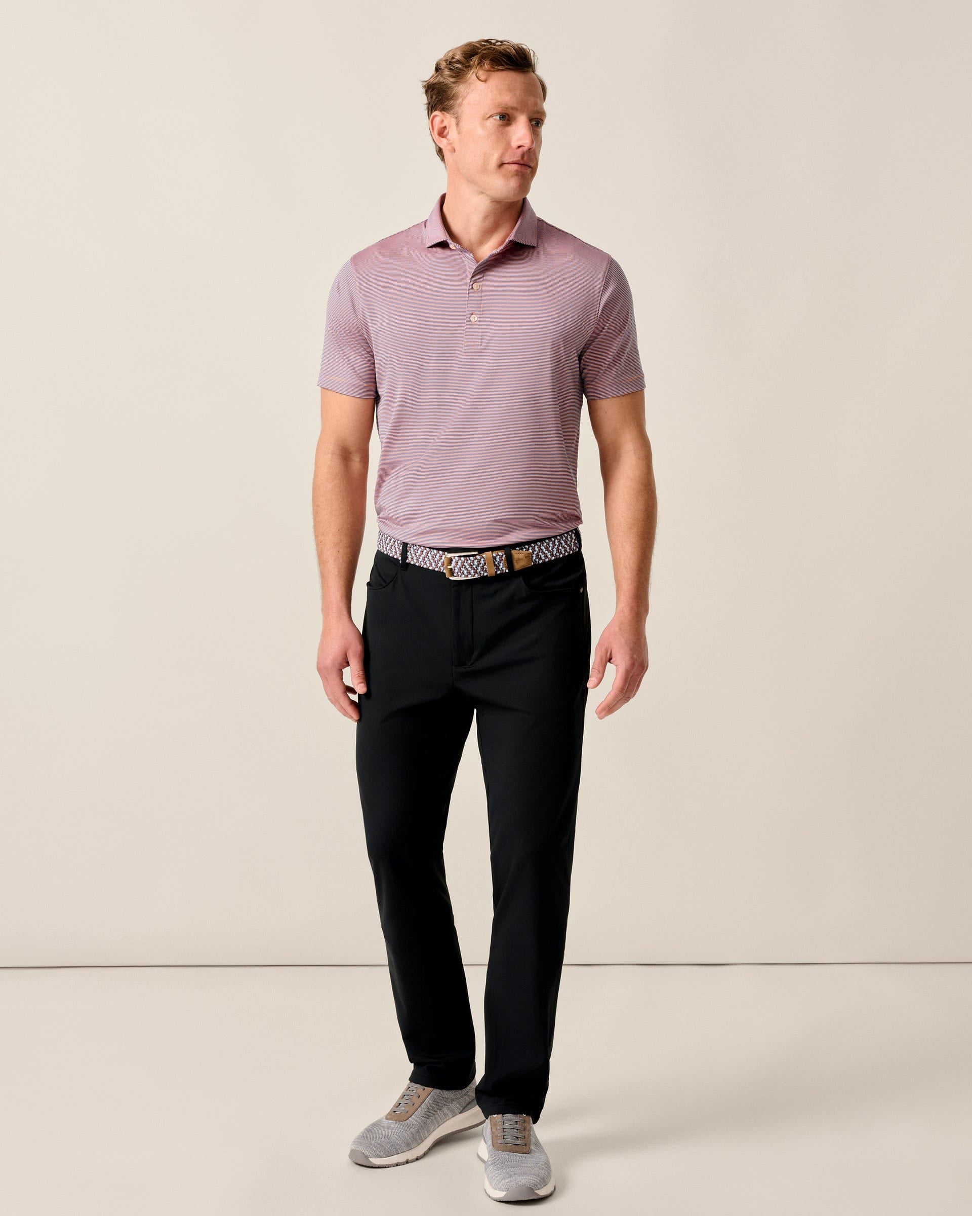 Johnnie-O Performance Jersey Polo - Lyndonn Stripe