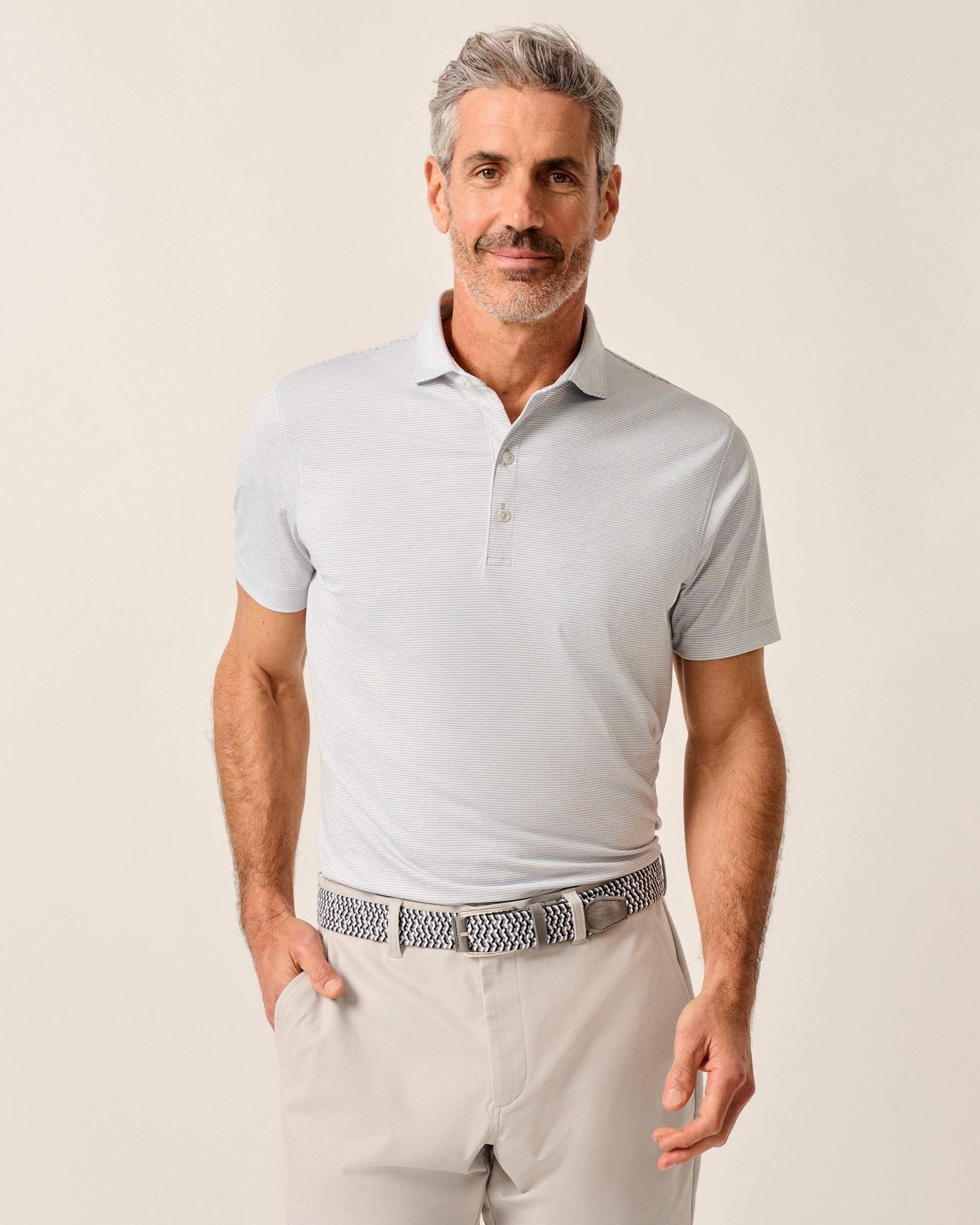 Johnnie-O Performance Jersey Polo - Lyndonn Stripe