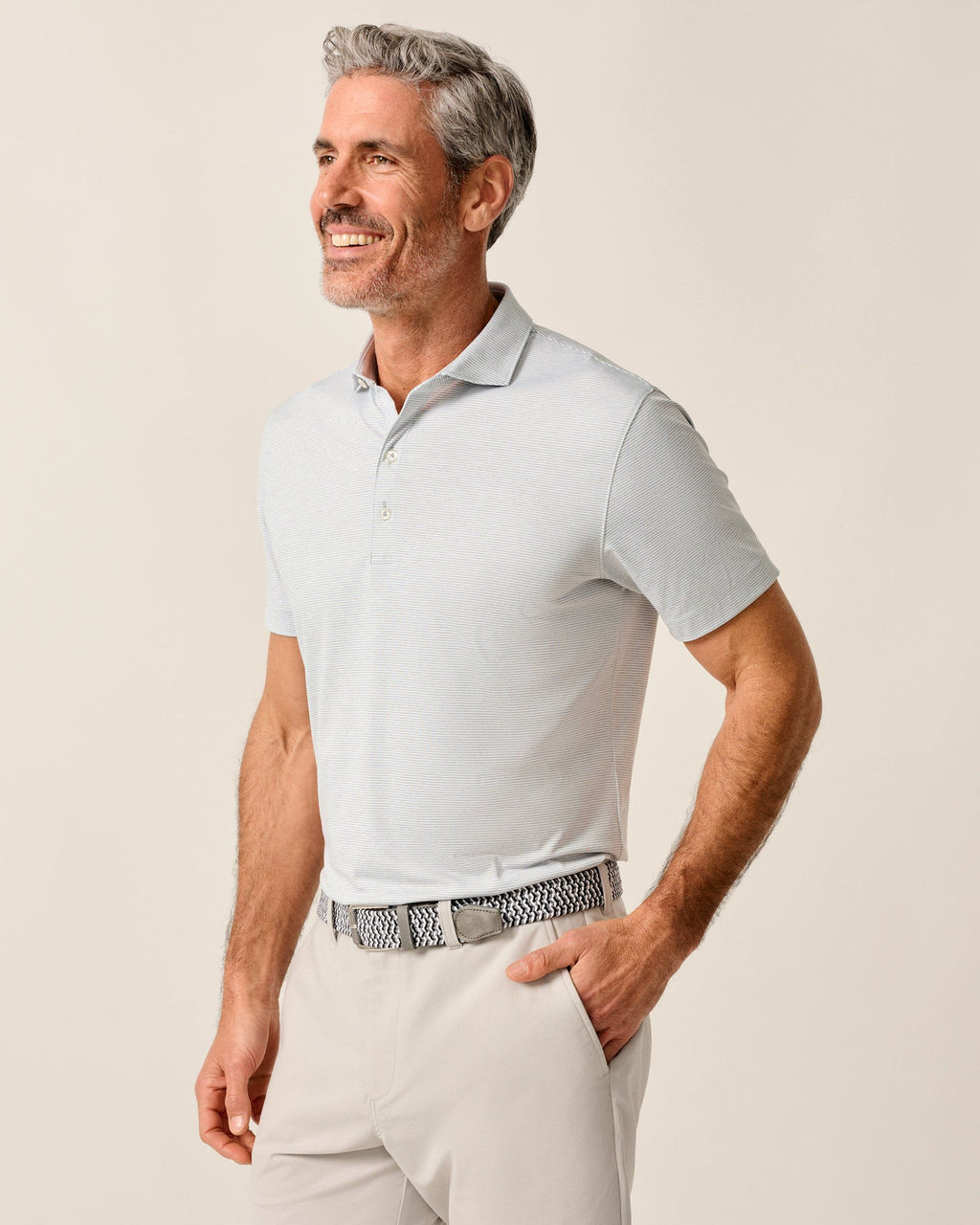 Johnnie-O Performance Jersey Polo - Lyndonn Stripe