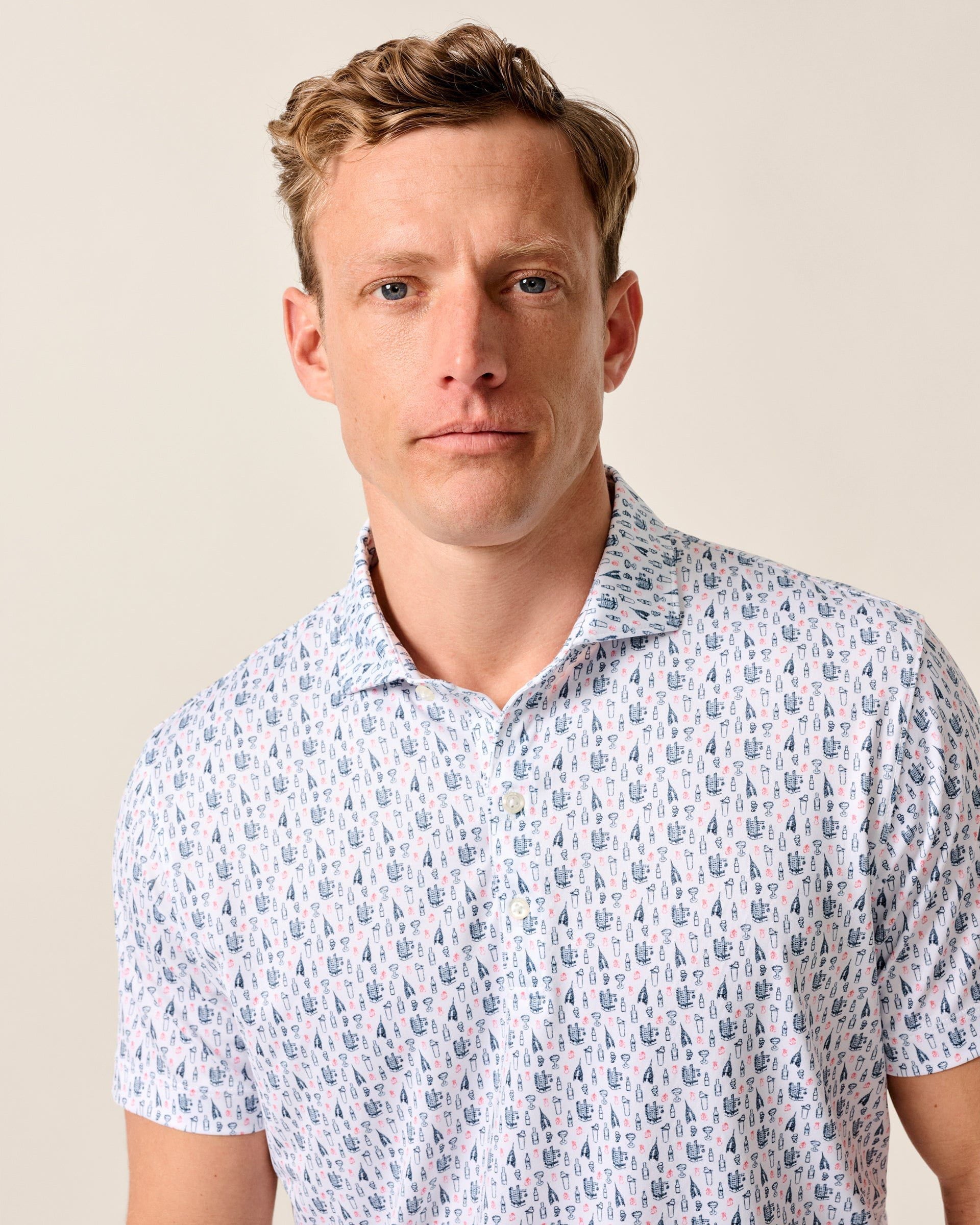 Johnnie-O Performance Jersey Polo - Manhatty