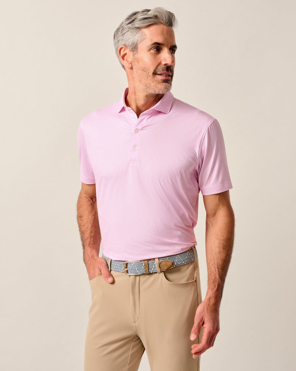 Johnnie-O Featherweight Performance Polo - Marlin, Azalea