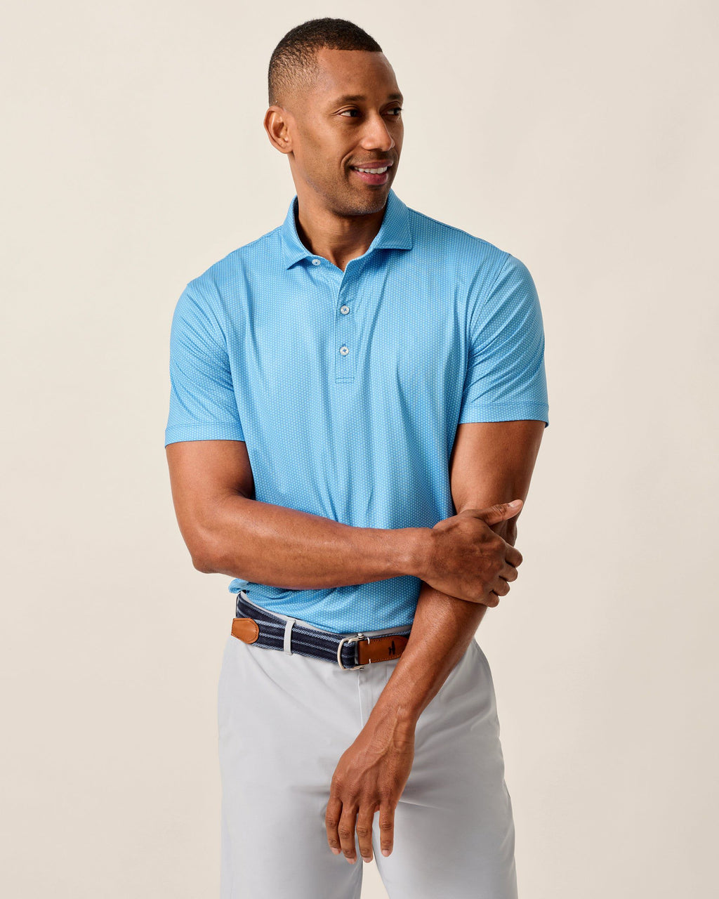 Johnnie-O Featherweight Performance Polo - Marlin, Palisades Blue