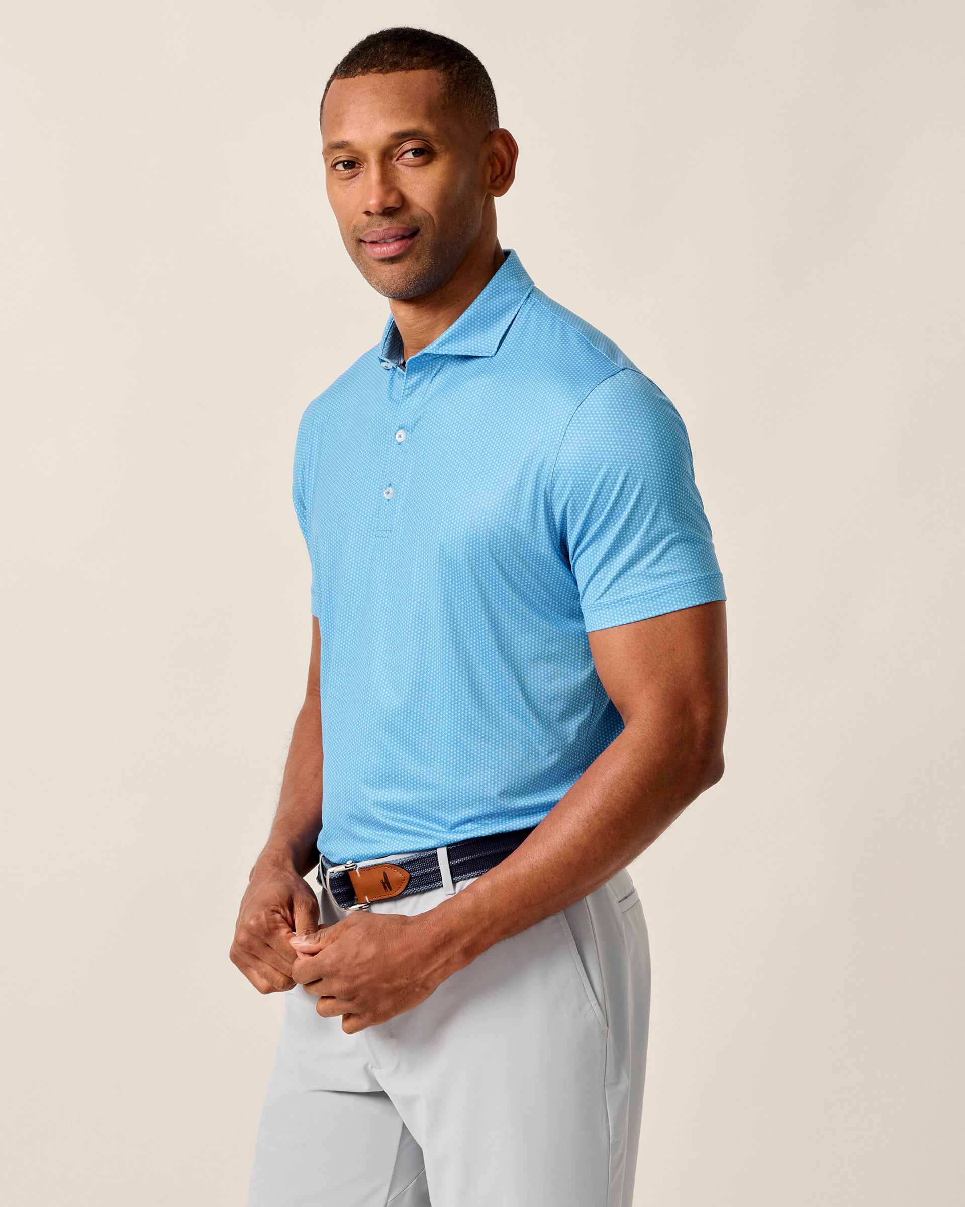Johnnie-O Featherweight Performance Polo - Marlin, Palisades Blue