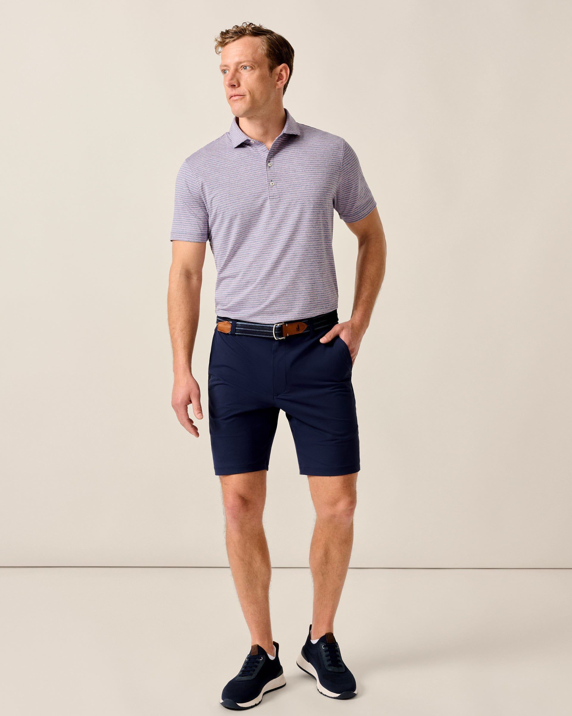 Johnnie-O Performance Jersey Polo - Michael Stripe