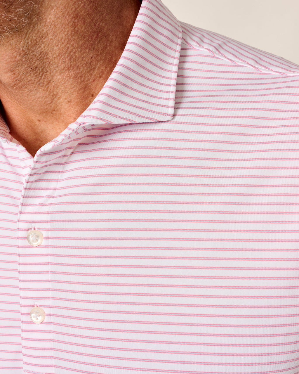 Johnnie-O Performance Jersey Polo - Michael Stripe