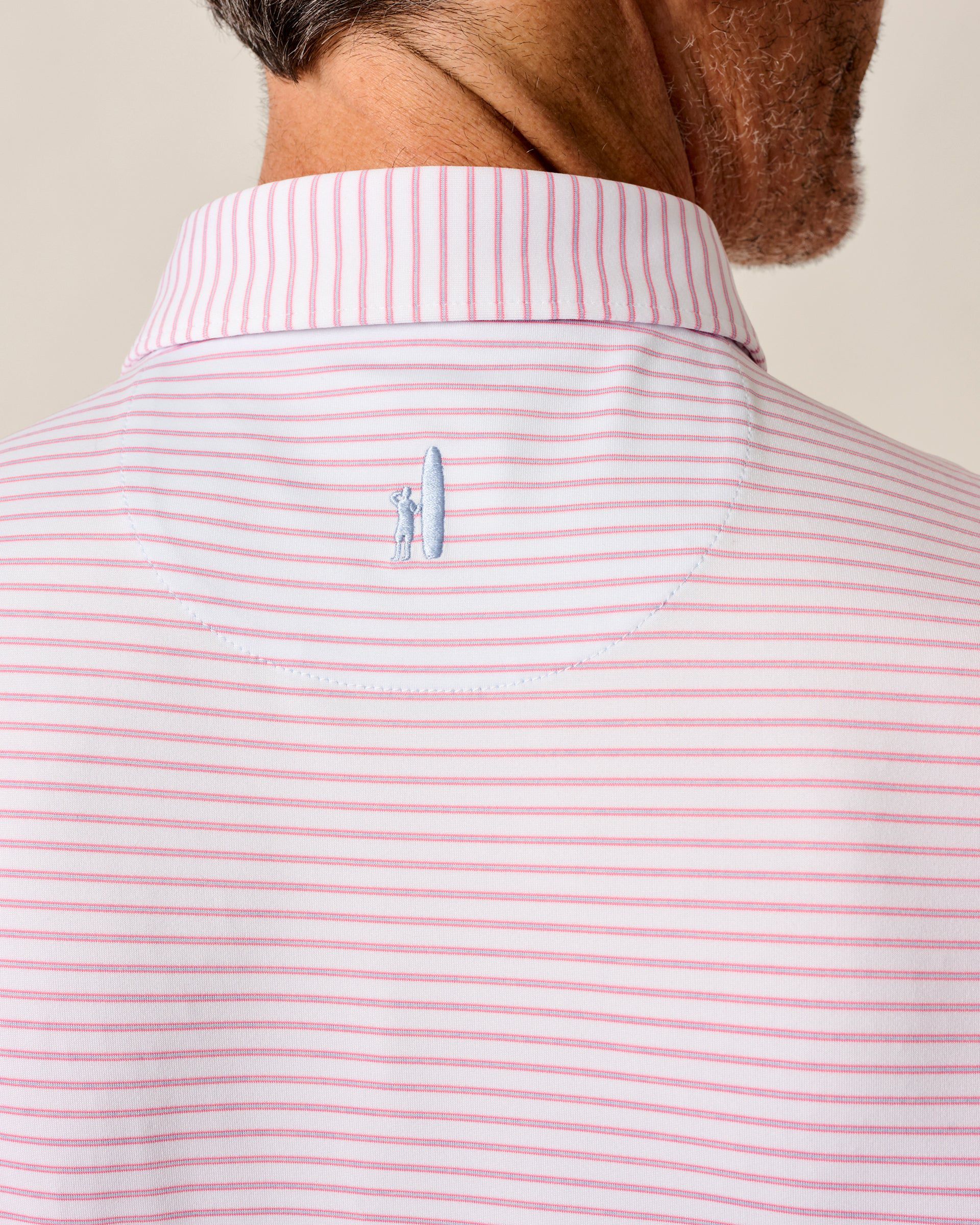 Johnnie-O Performance Jersey Polo - Michael Stripe