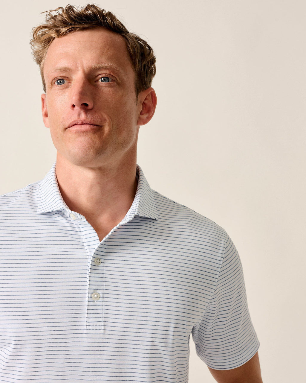 Johnnie-O Performance Jersey Polo - Michael Stripe
