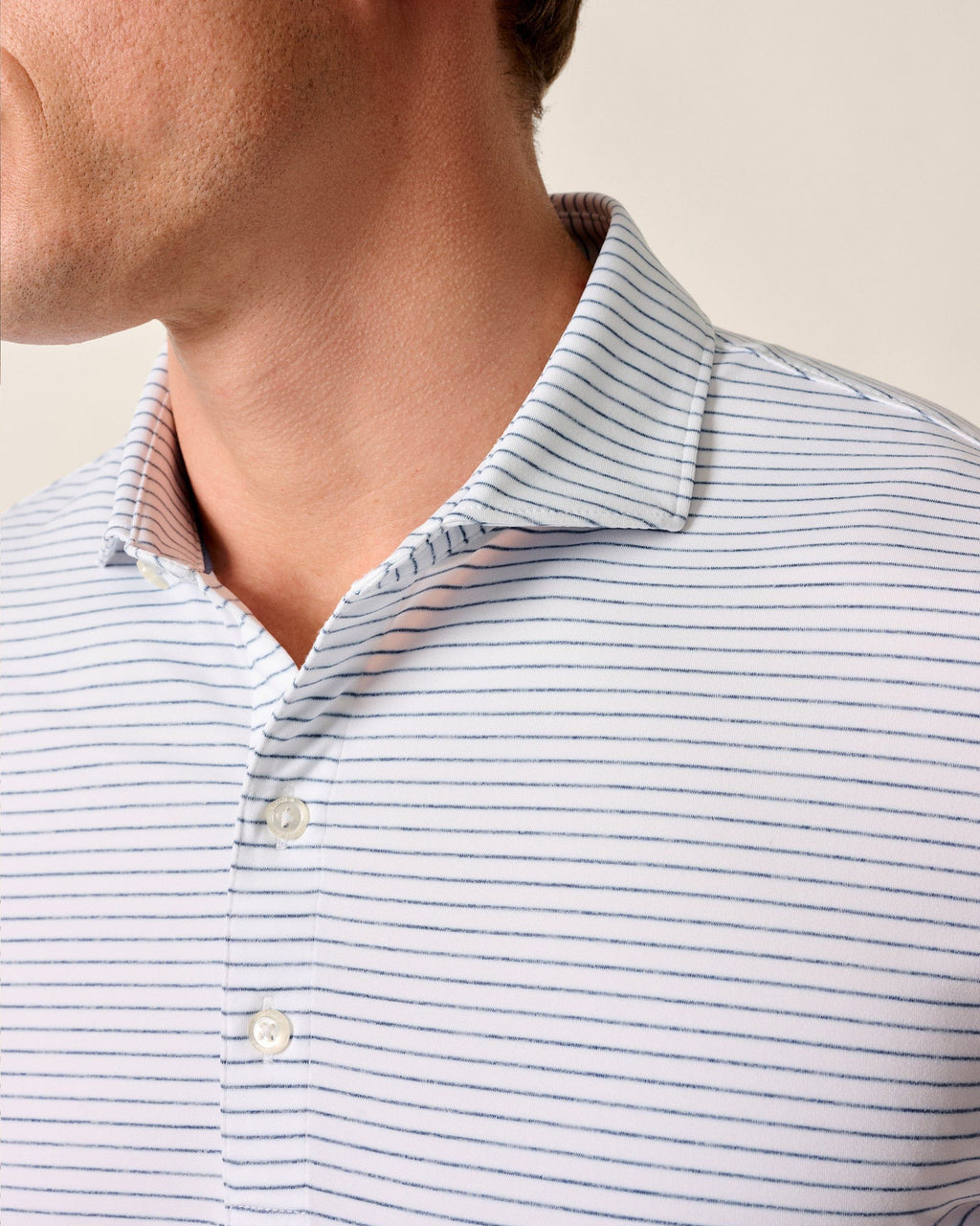 Johnnie-O Performance Jersey Polo - Michael Stripe
