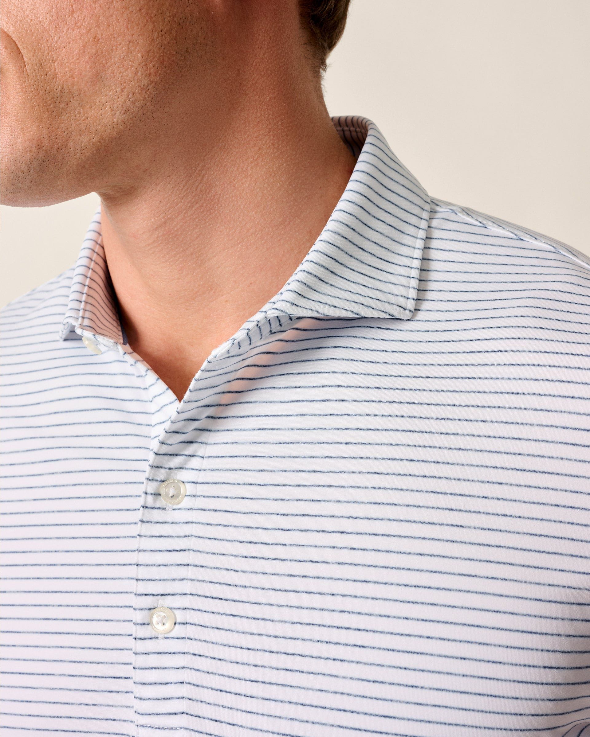 Johnnie-O Performance Jersey Polo - Michael Stripe