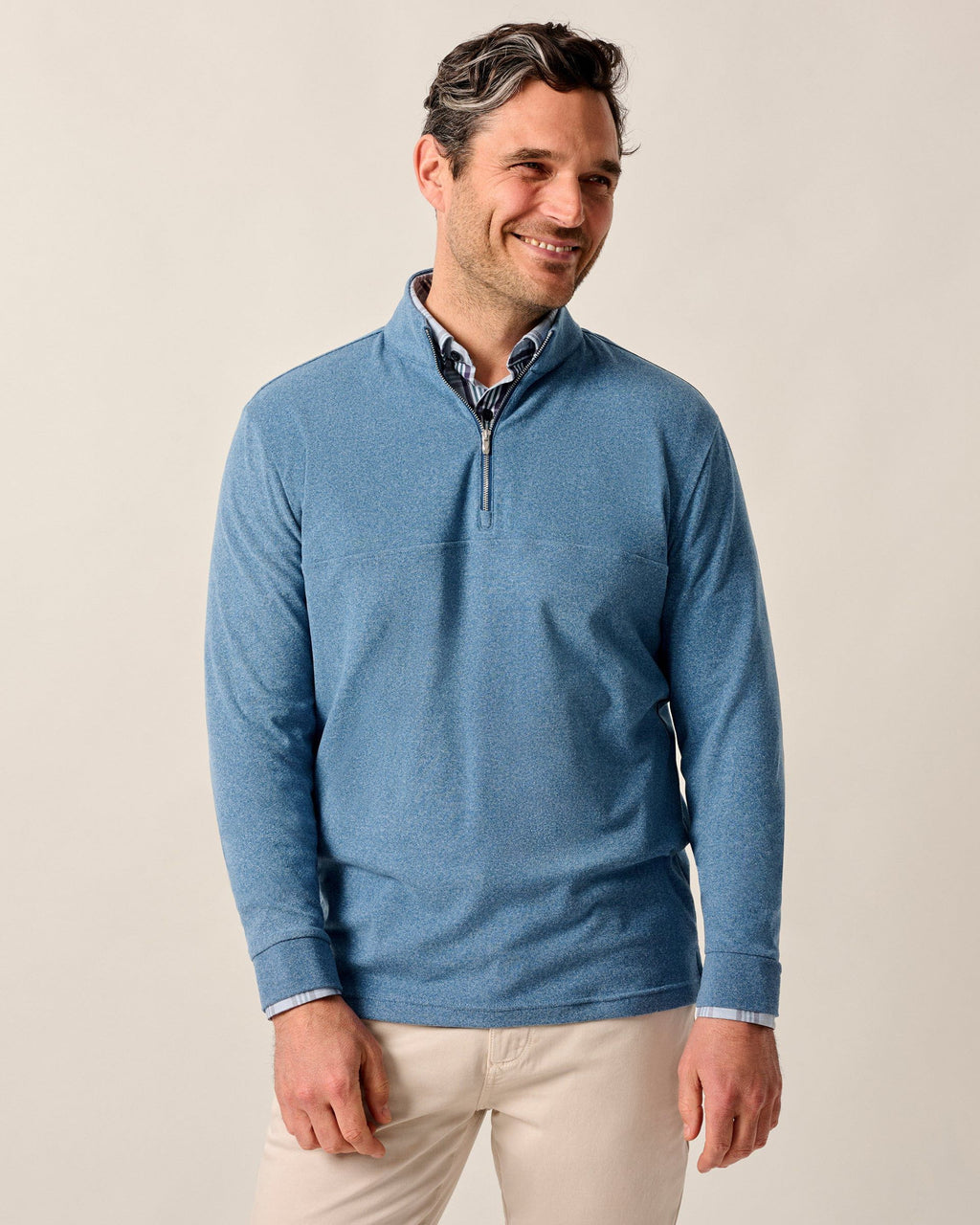 Johnnie-O Mikey Performance 1/4 Zip Pullover, Splash