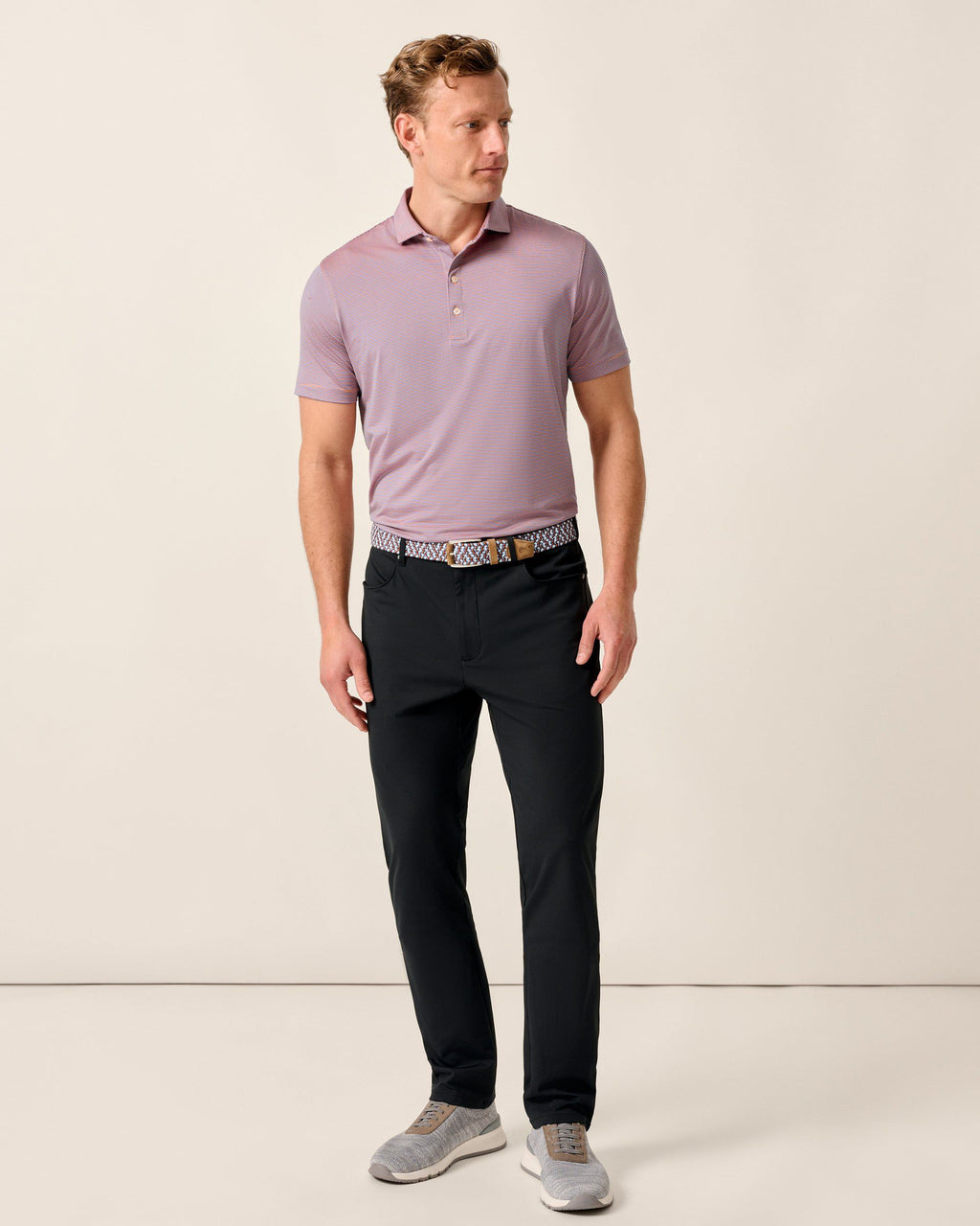 Johnnie-O Momentum Stretch Knit Performance Pant, Black