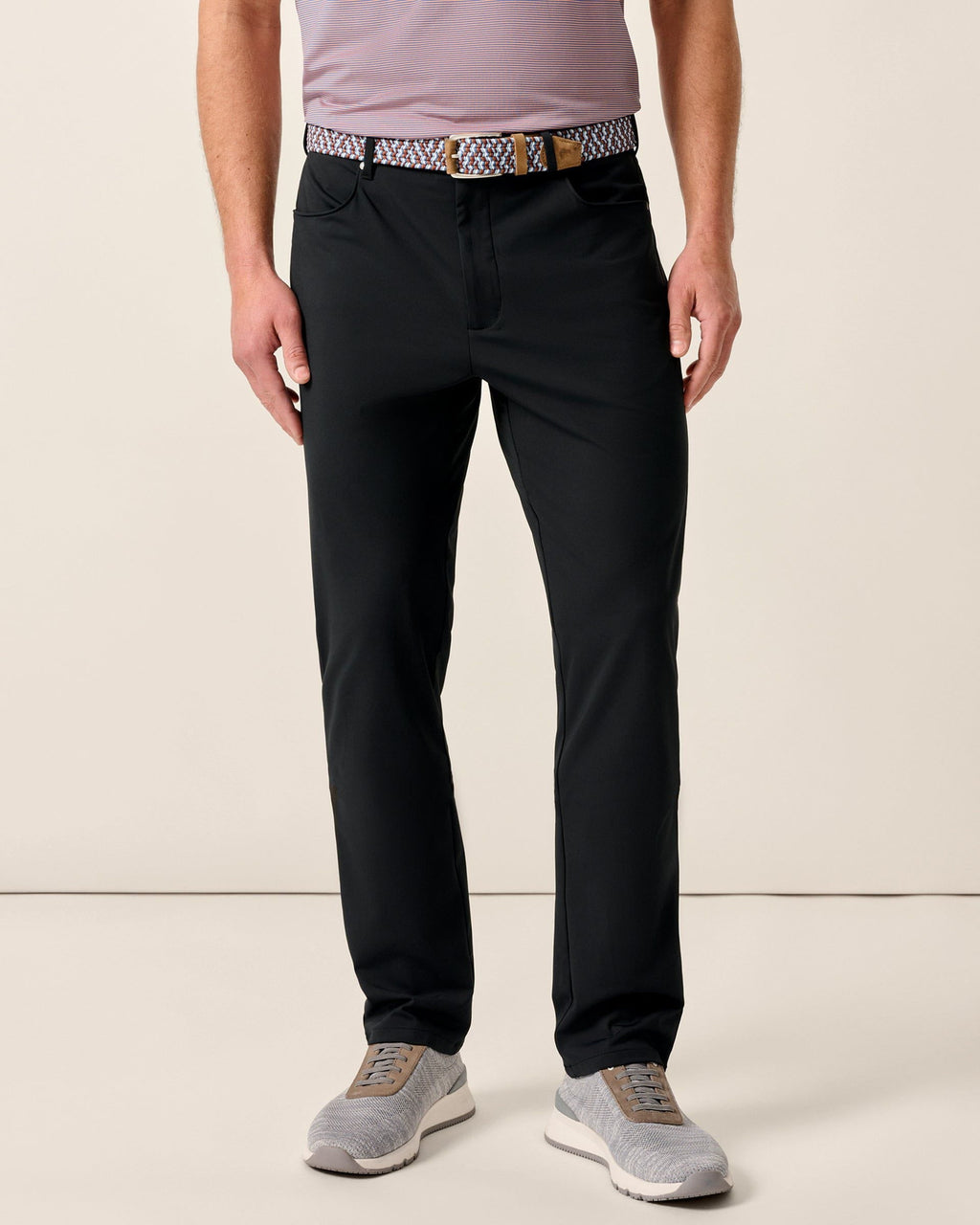 Johnnie-O Momentum Stretch Knit Performance Pant, Black