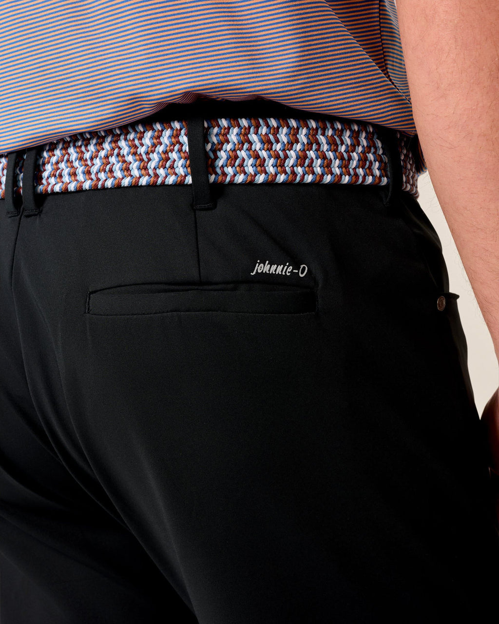 Johnnie-O Momentum Stretch Knit Performance Pant, Black