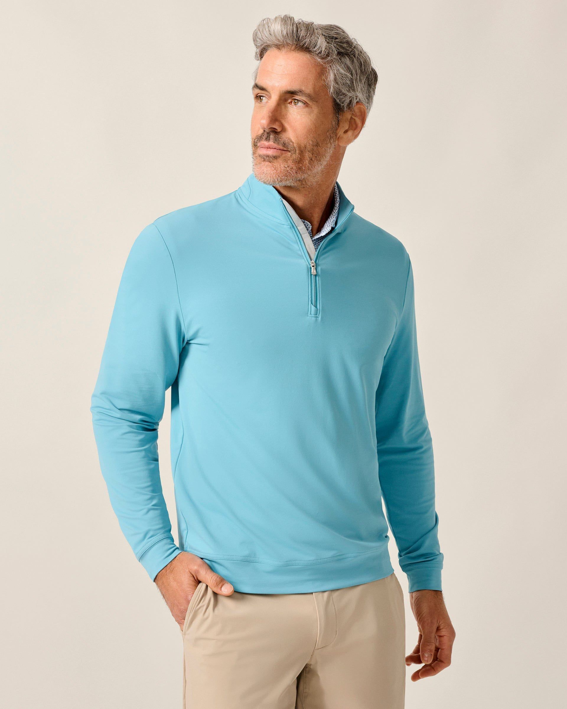 Johnnie-O Motion Performance 1/4 Zip, Haze