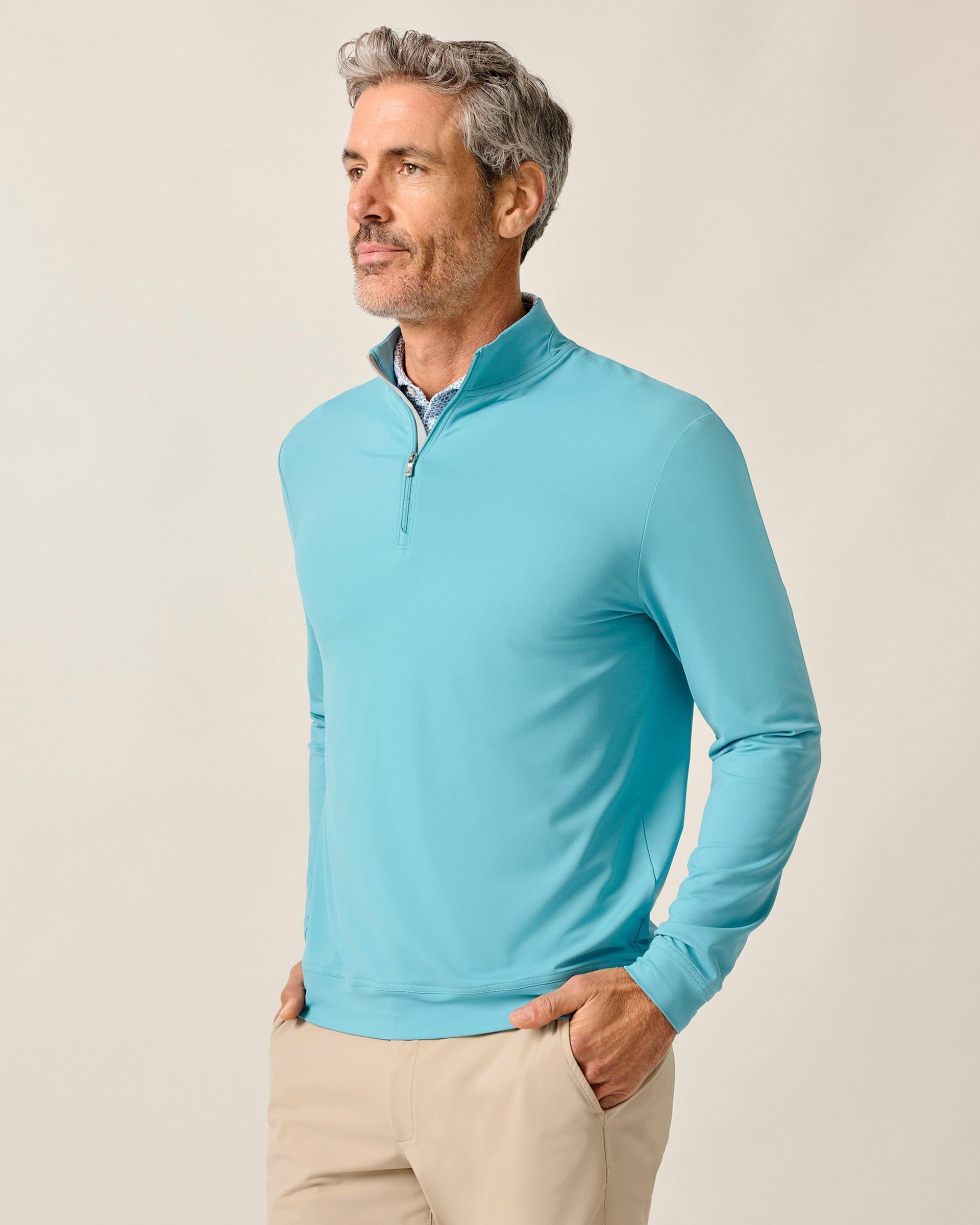 Johnnie-O Motion Performance 1/4 Zip, Haze