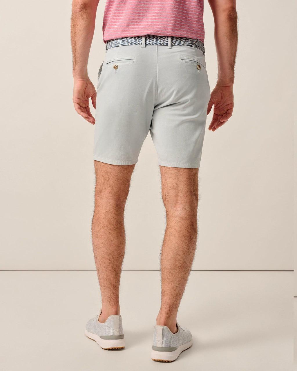 Johnnie-O Nassau Cotton Blend Shorts, Chrome