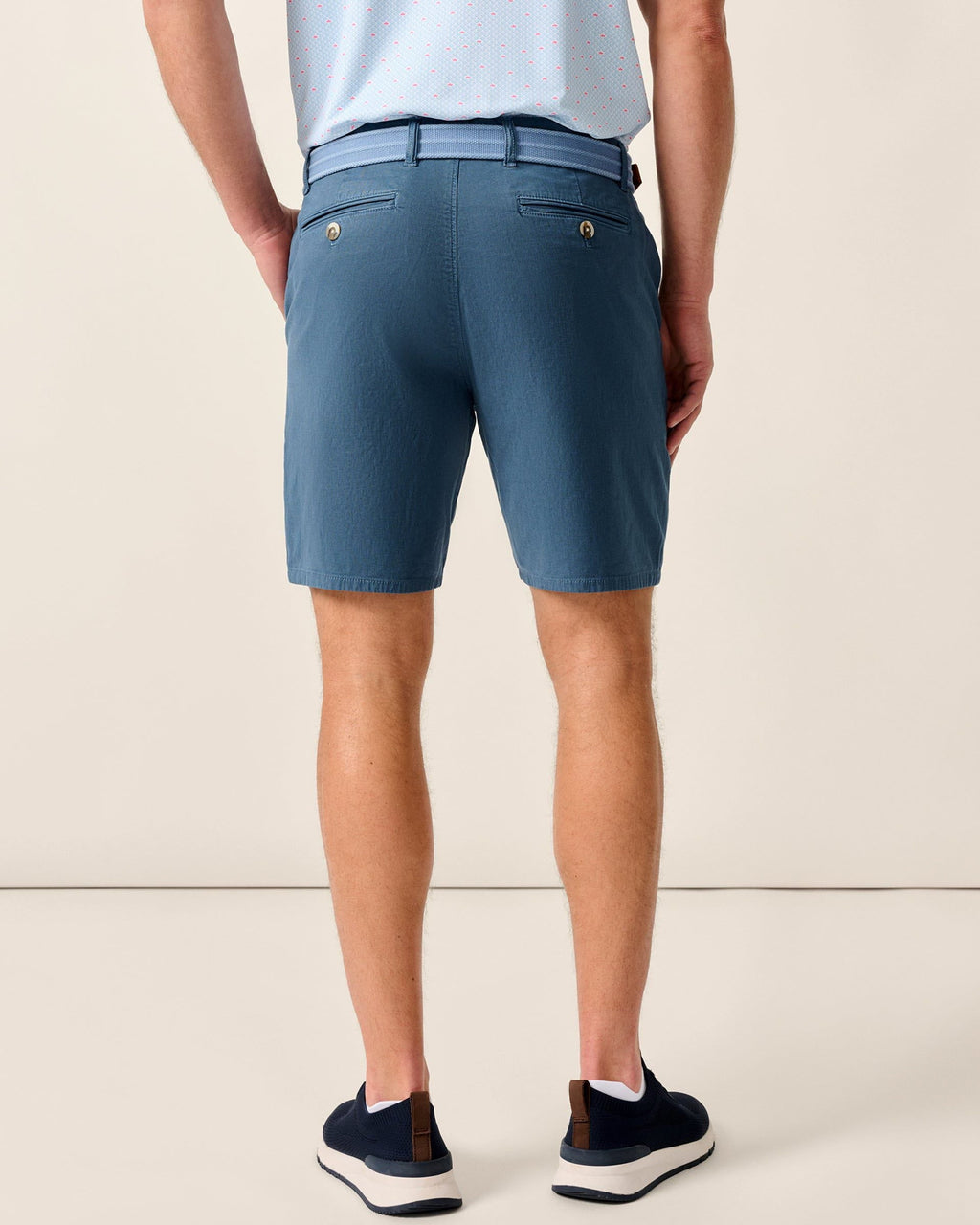 Johnnie-O Nassau Cotton Blend Shorts Wake