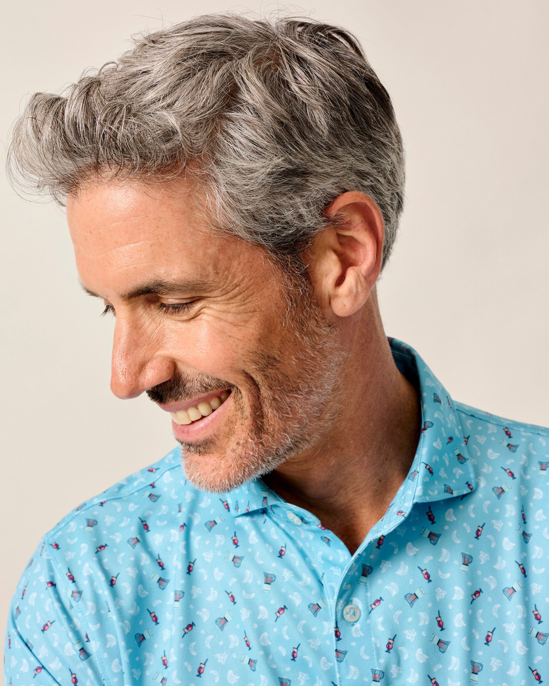 Johnnie-O Performance Jersey Polo - PGA Showtime, Barracuda