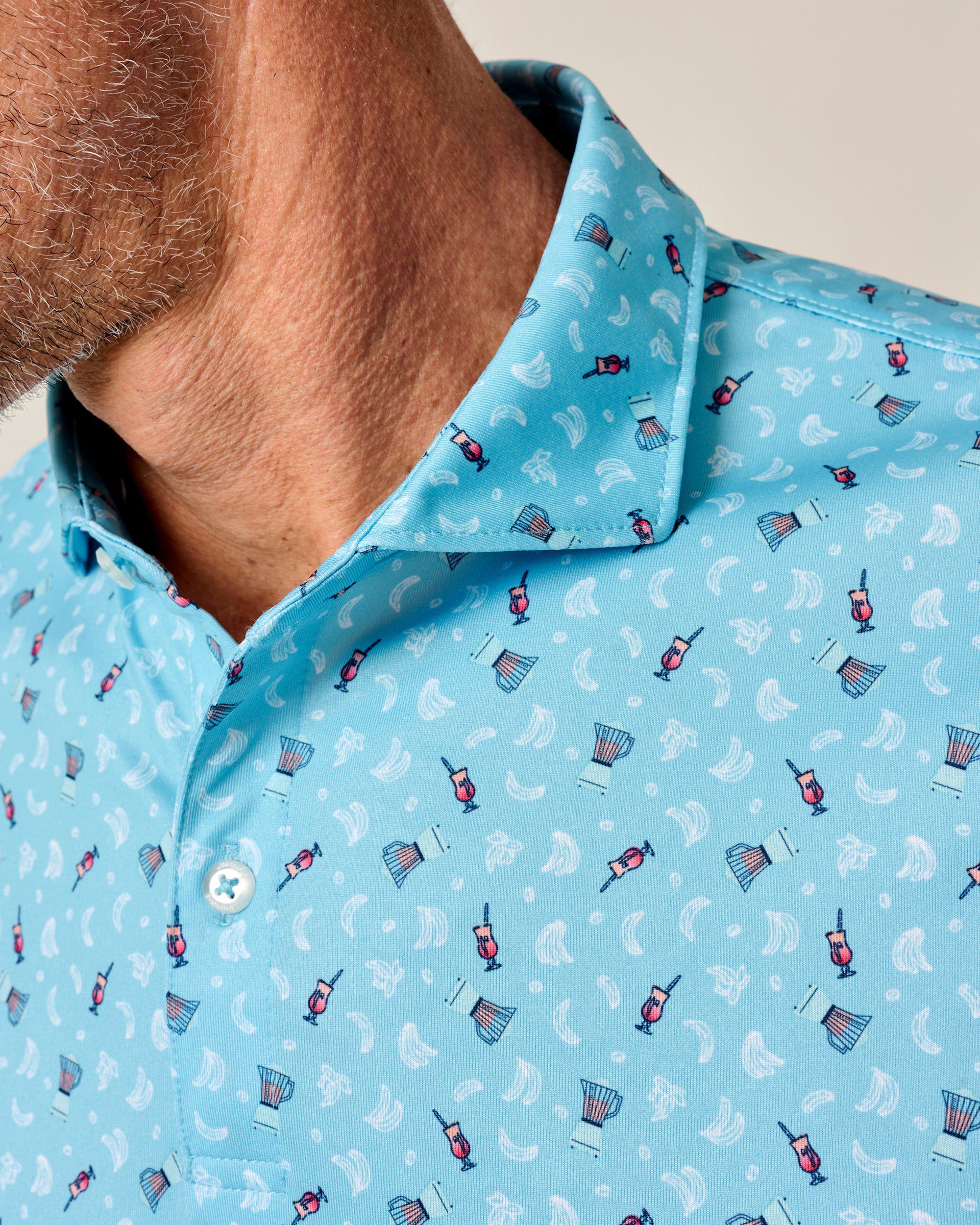 Johnnie-O Performance Jersey Polo - PGA Showtime, Barracuda