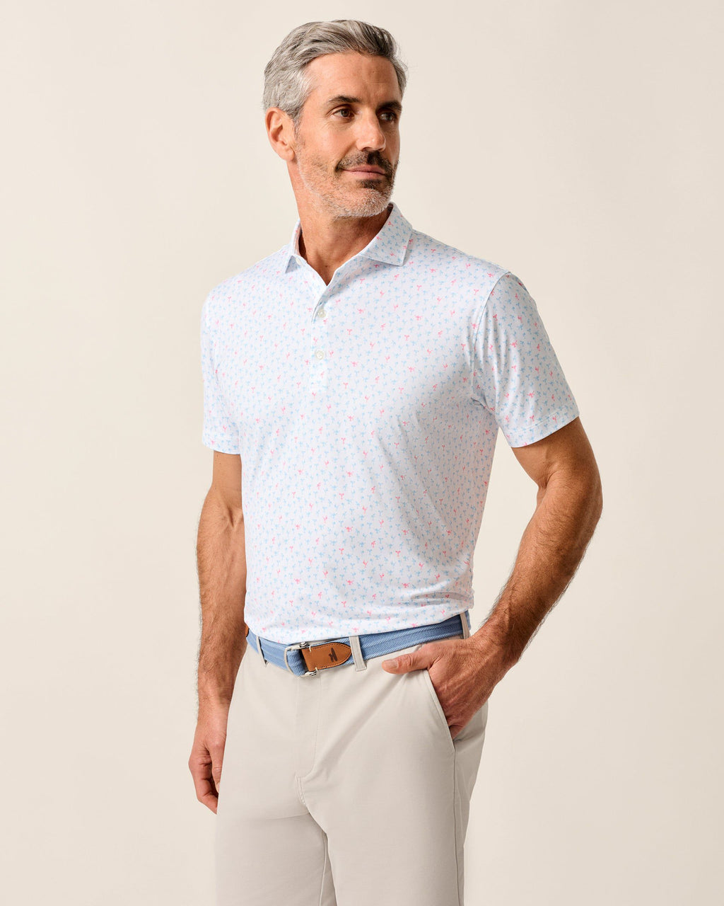 Johnnie-O Featherweight Performance Polo - Pin Up