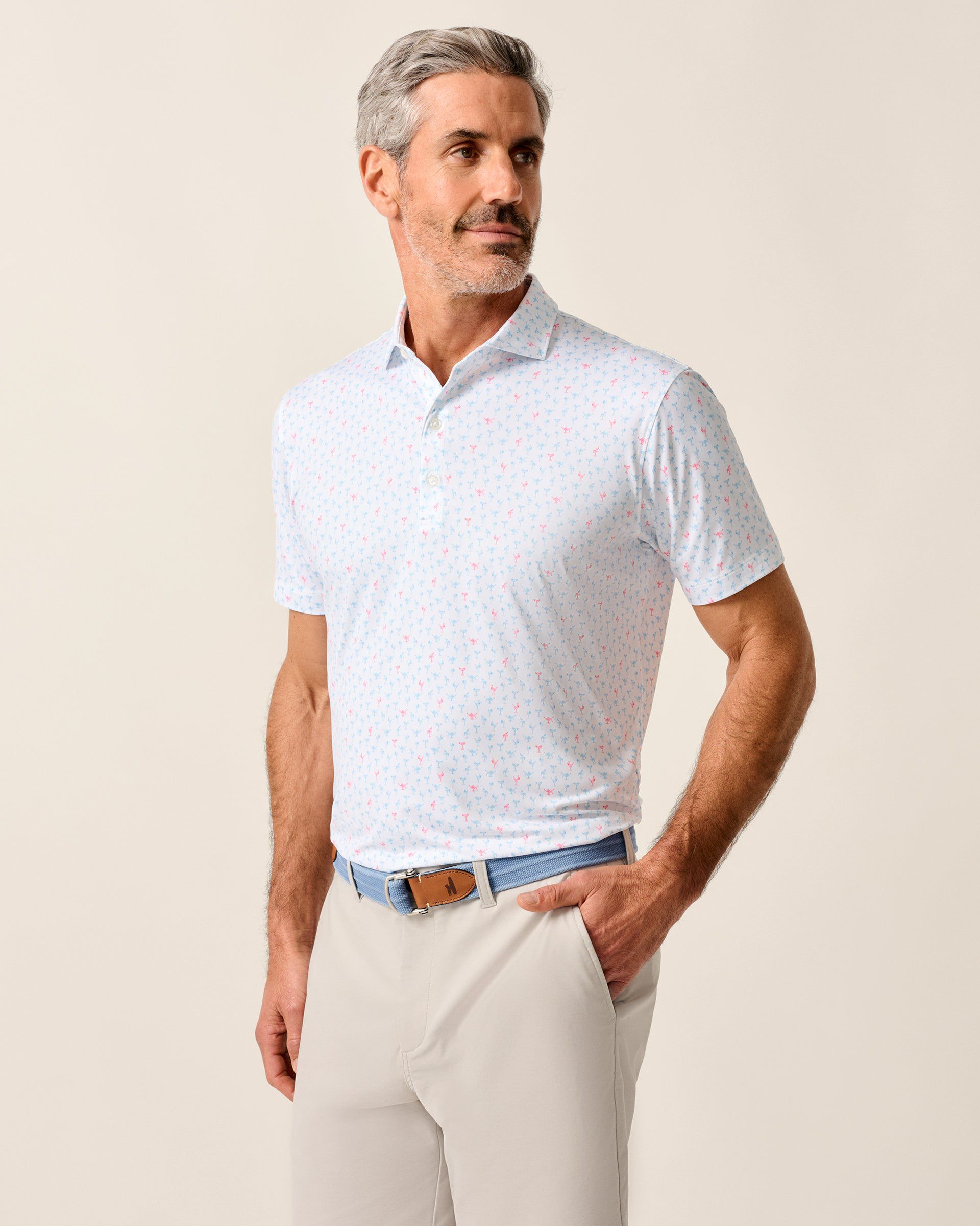 Johnnie-O Featherweight Performance Polo - Pin Up